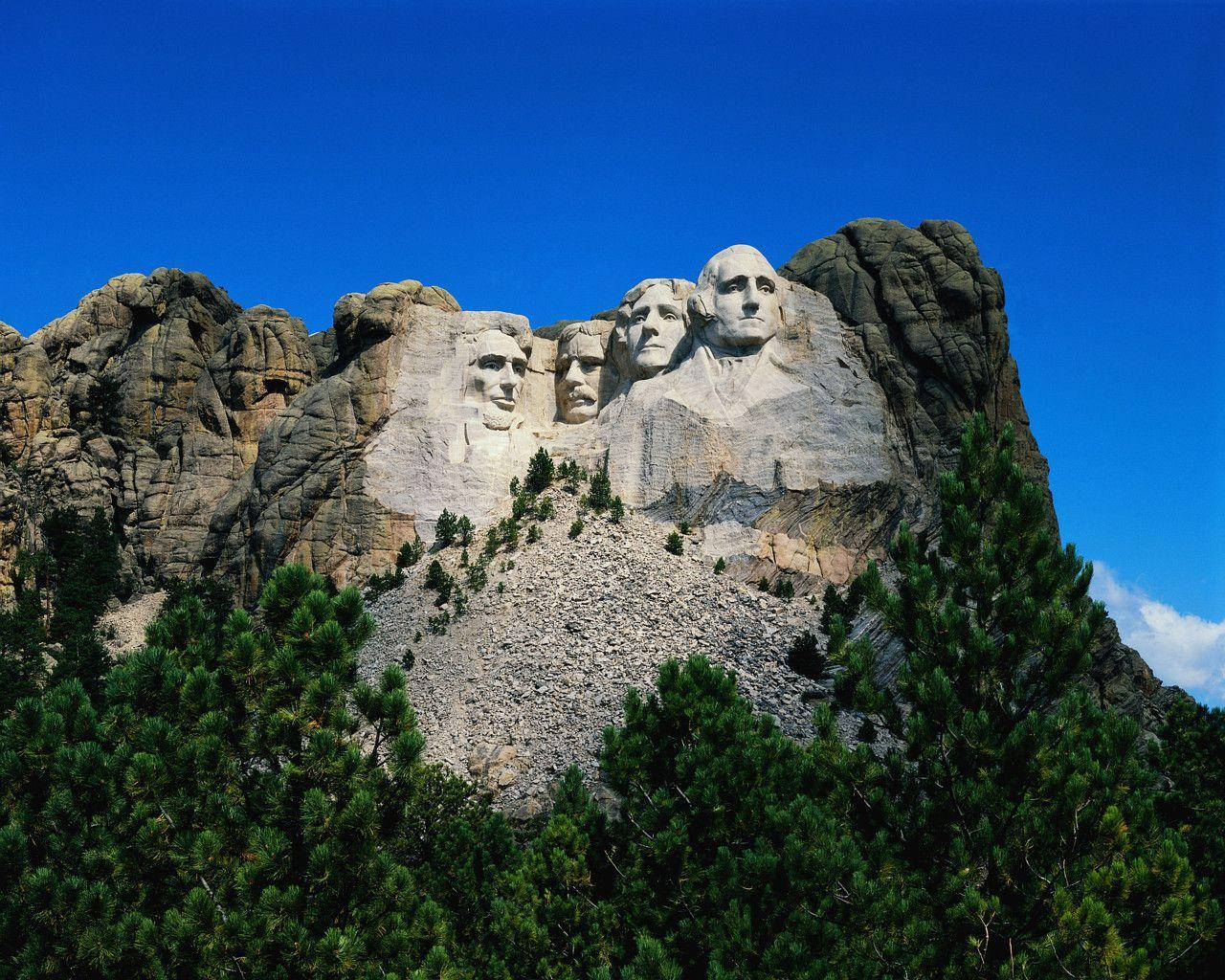Mwonekano wa Kuvutia wa Mlima Rushmore Picha ya Ukuta
