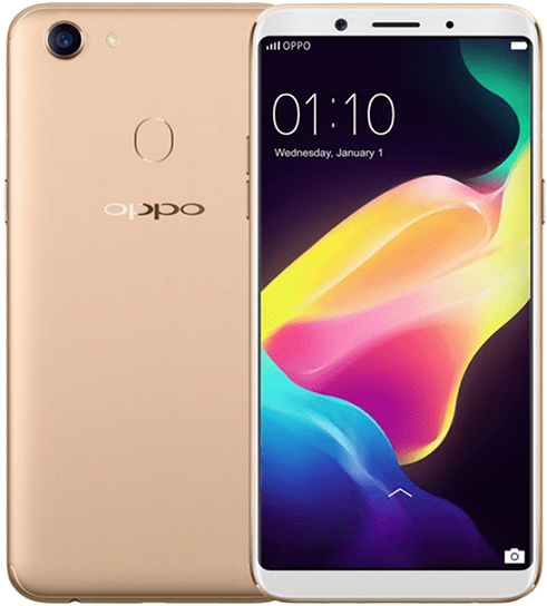 Mwonekano wa Mbele na Nyuma wa Simu ya Oppo Picha ya Ukuta