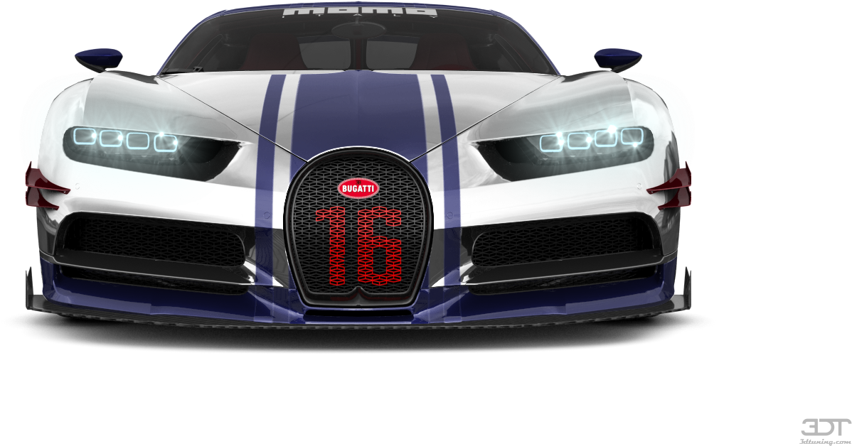 Mwonekano wa Mbele wa Bugatti Chiron Sport Picha ya Ukuta
