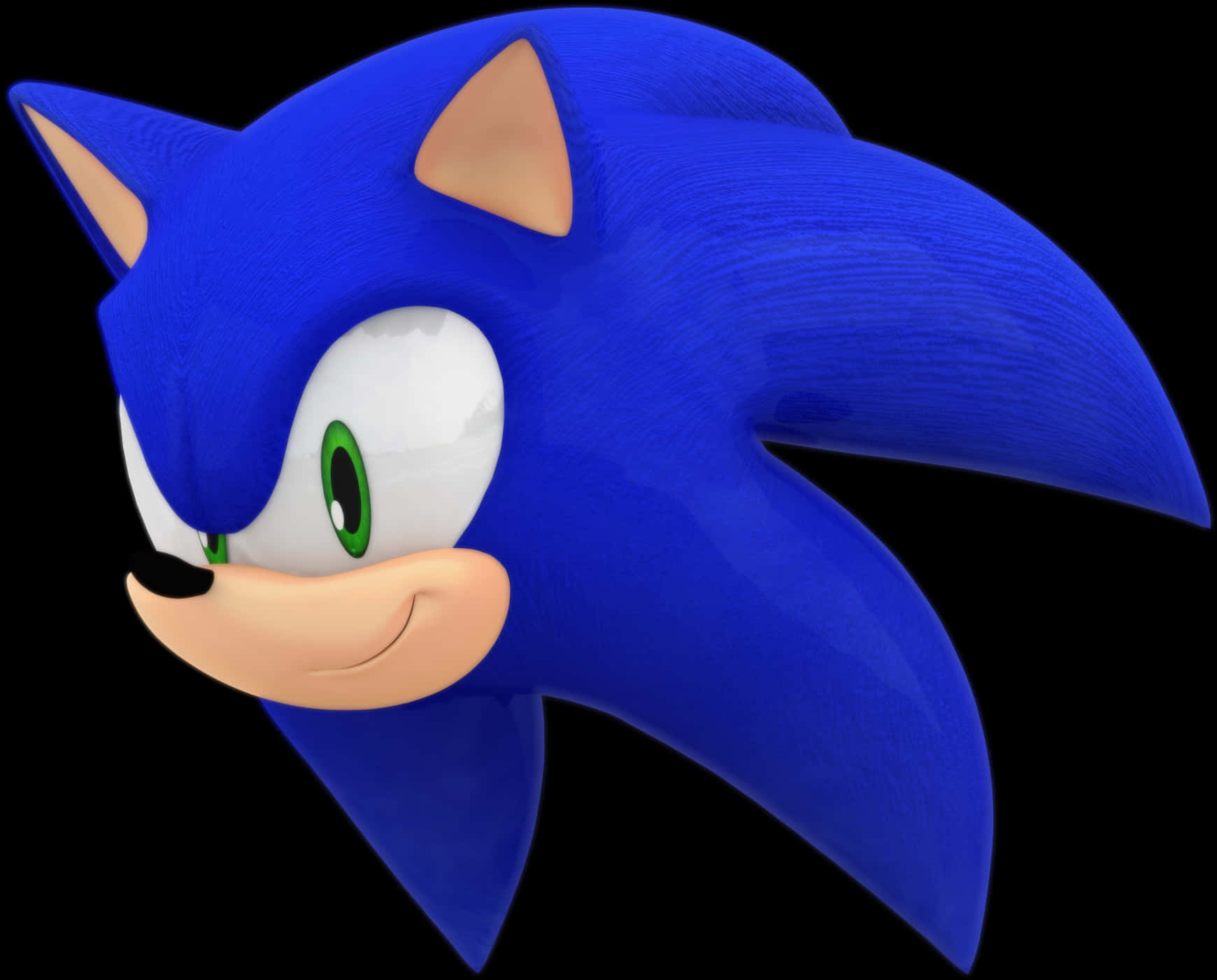 Mwonekano wa Profaili ya Sonic The Hedgehog Picha ya Ukuta