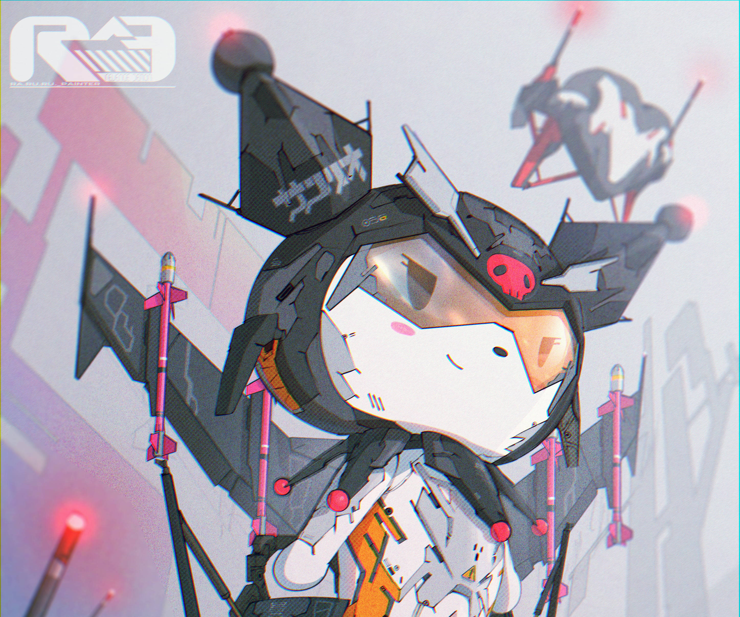 My Melody Kurumi Katika Suti ya Roboti Picha ya Ukuta