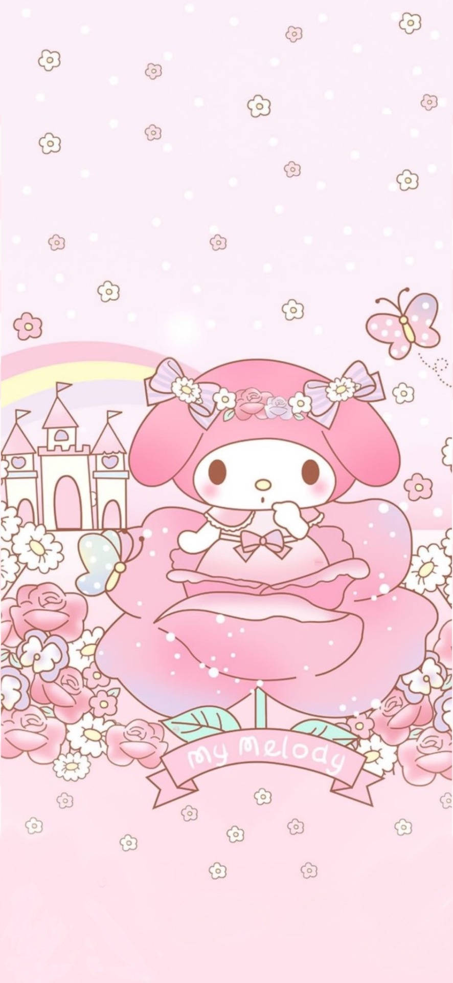 My Melody na Mwiba wa Rose Picha ya Ukuta