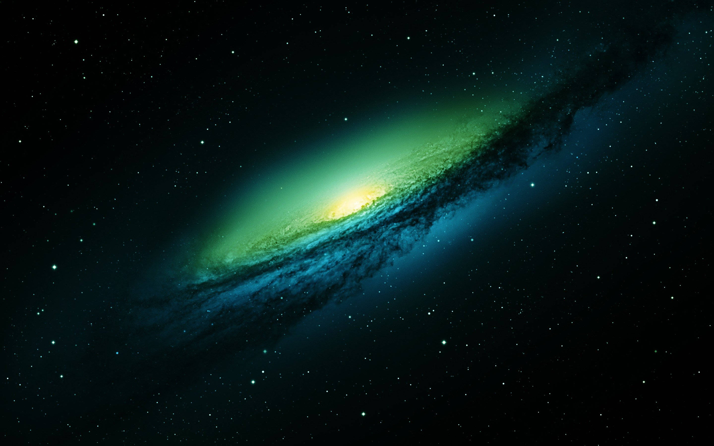 Nafasi ya Kijani ya Milkyway Picha ya Ukuta