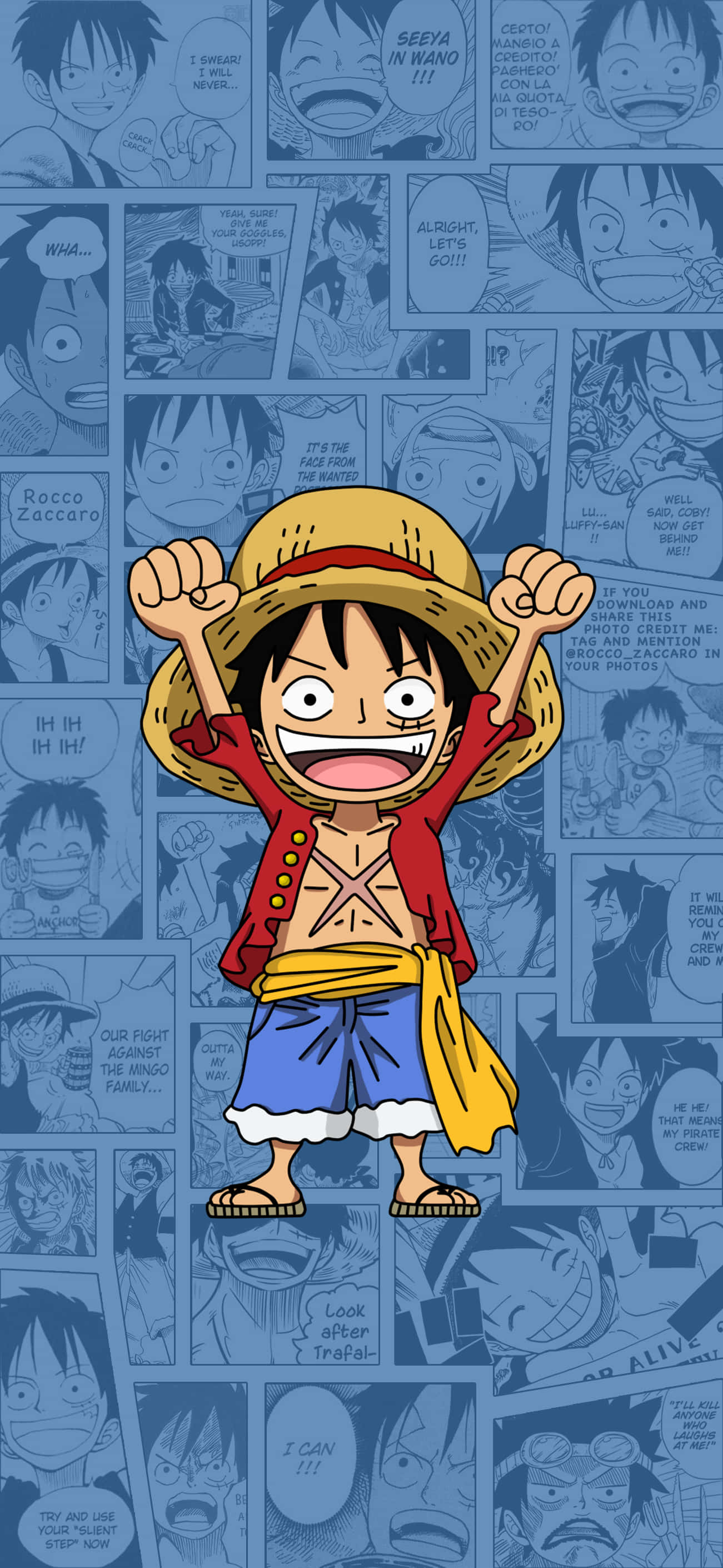 Nafasi ya Nguvu ya Luffy katika Luffy Picha ya Ukuta ya Simu Picha ya Ukuta