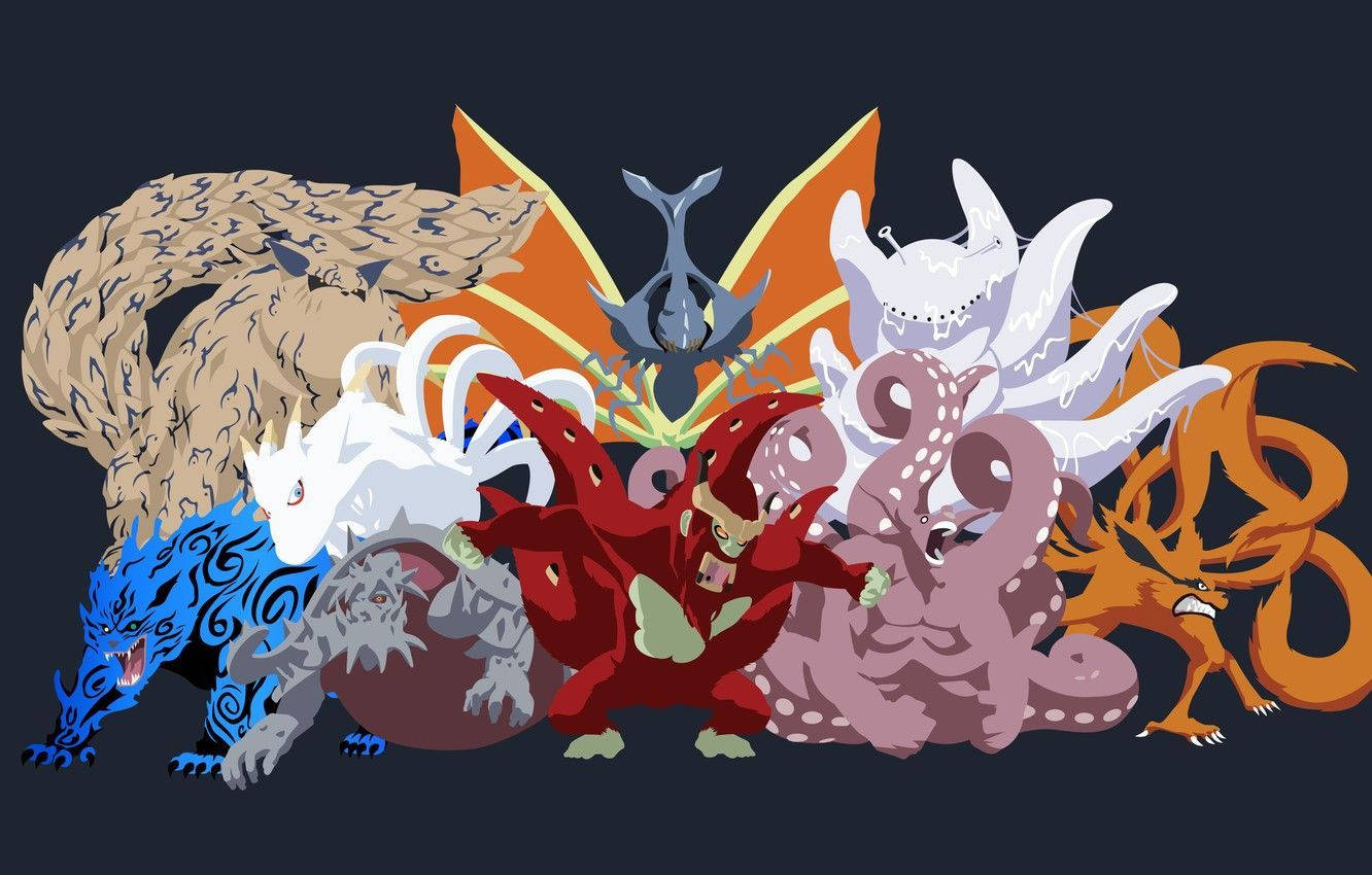 Nafasi za Naruto na Tailed Beast Tisa Picha ya Ukuta