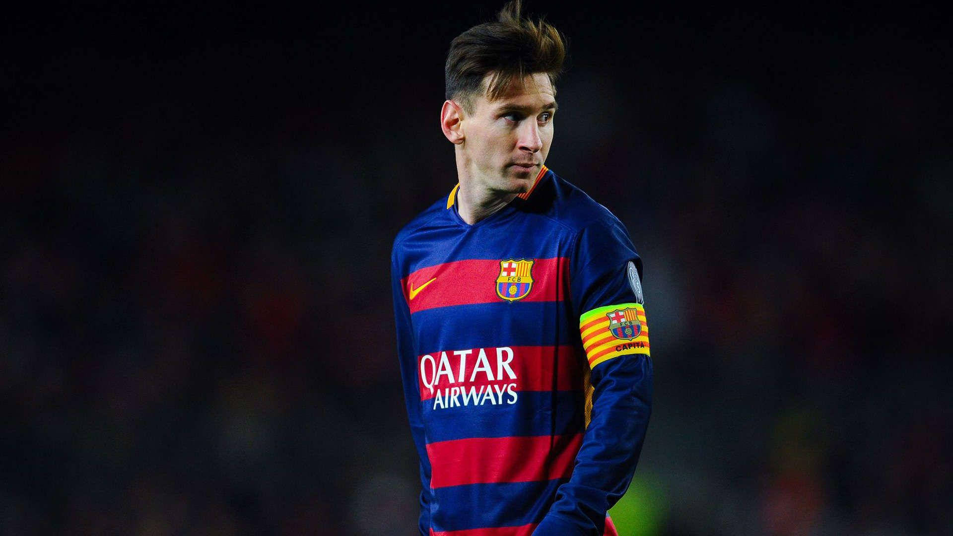 Nahodha wa FC Barcelona Lionel Messi Picha ya Ukuta
