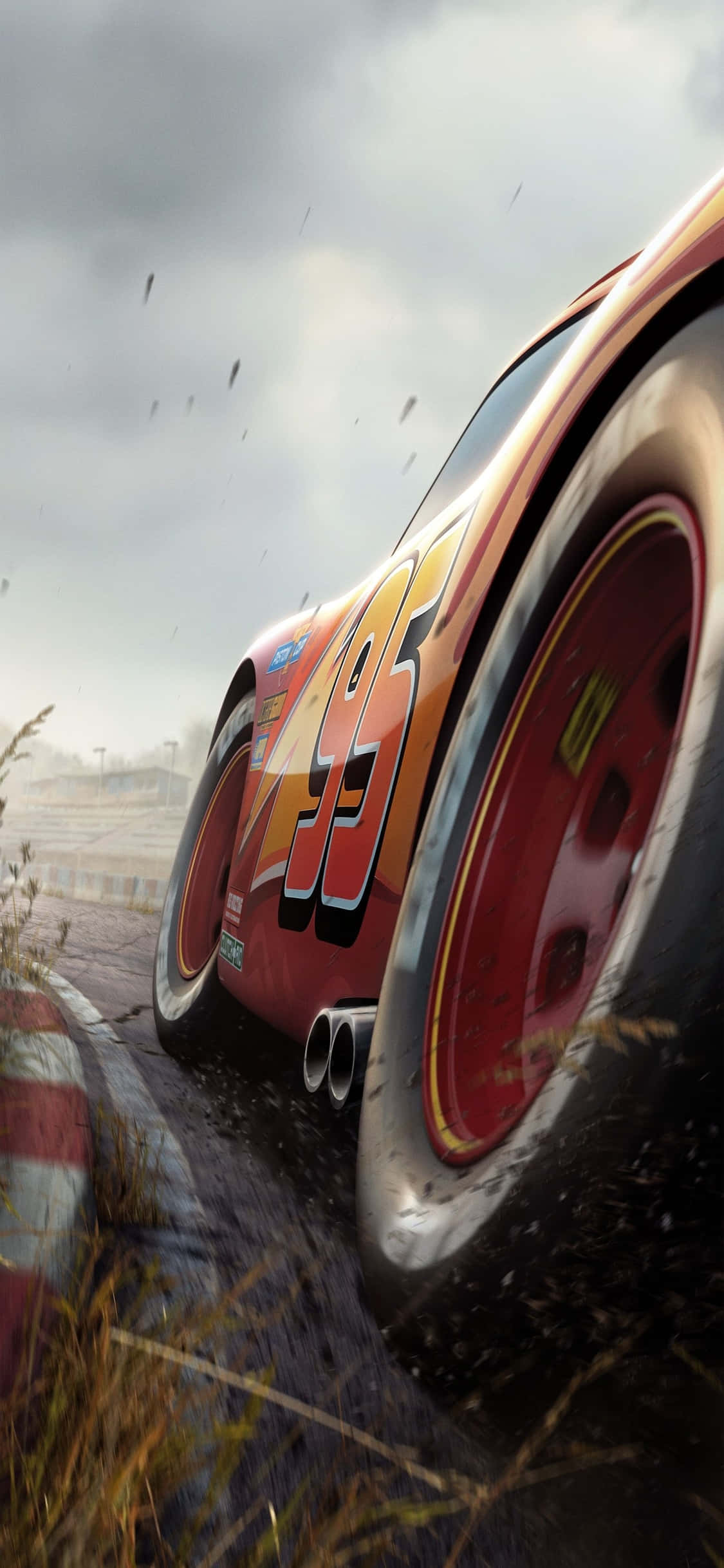 Namba 95 Lightning McQueen iPhone X Cars Background Picha ya Ukuta