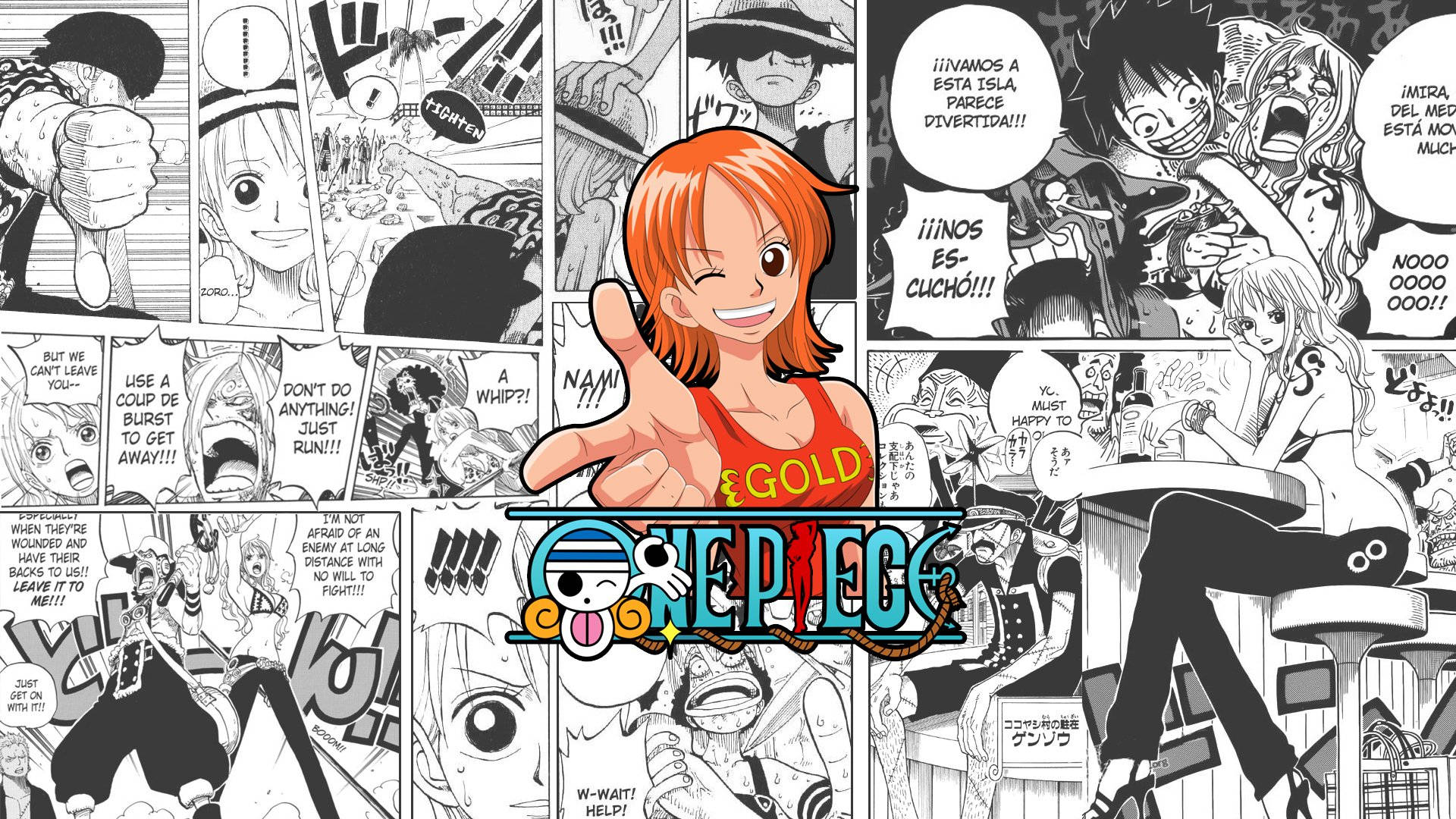 Nami Mwizi wa Paka Manga Panel Picha ya Ukuta