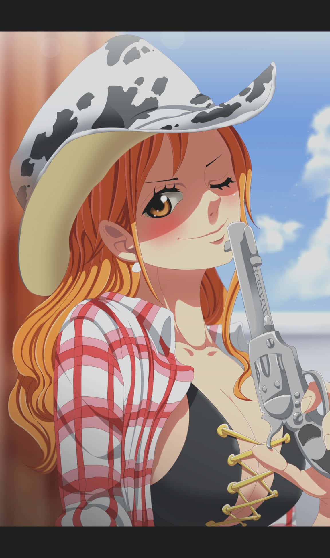 Nami wa One Piece Anime ya Cowboy Picha ya Ukuta