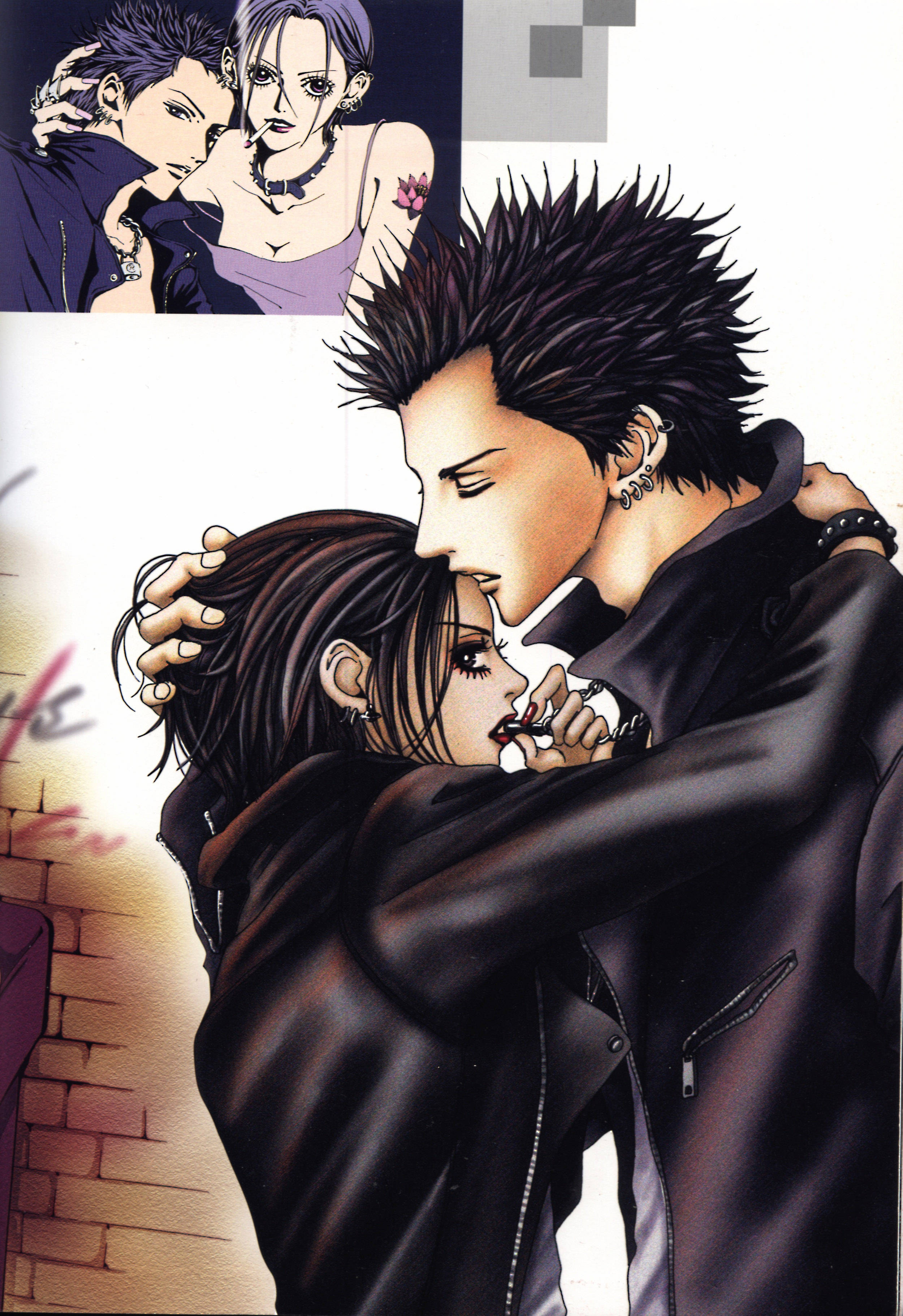 Nana Anime Leather Jackets Picha ya Ukuta