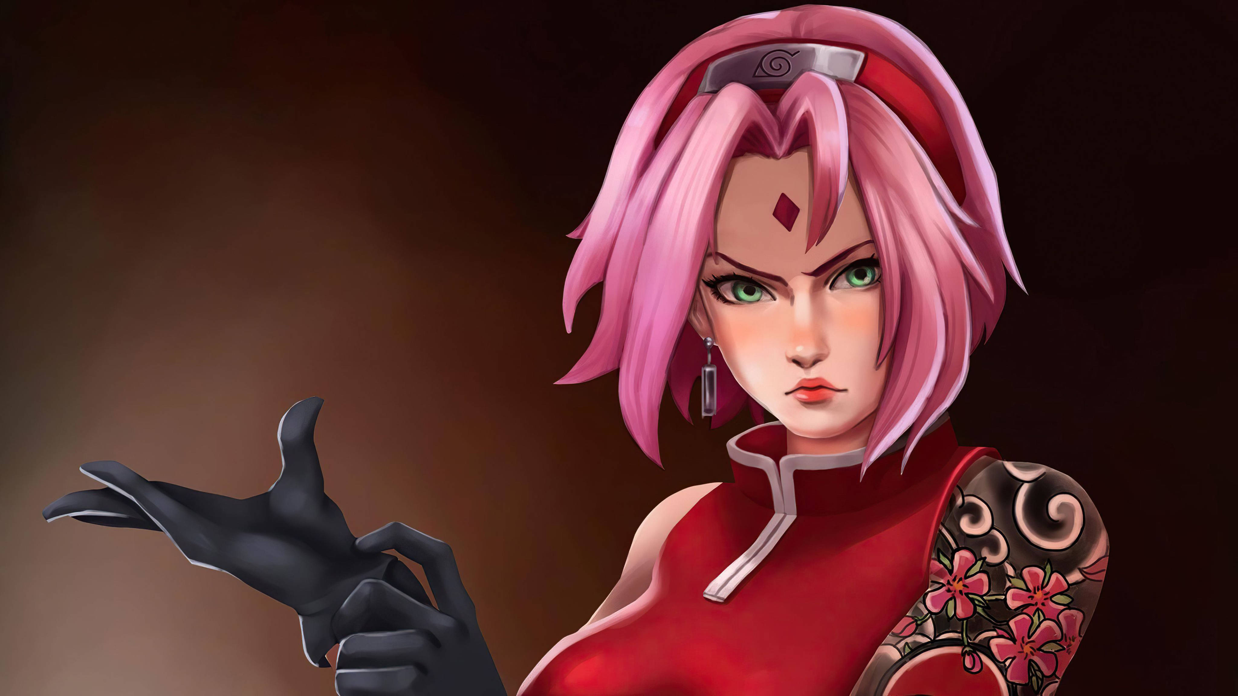 Naruto 4K Sakura Mrembo Picha ya Ukuta