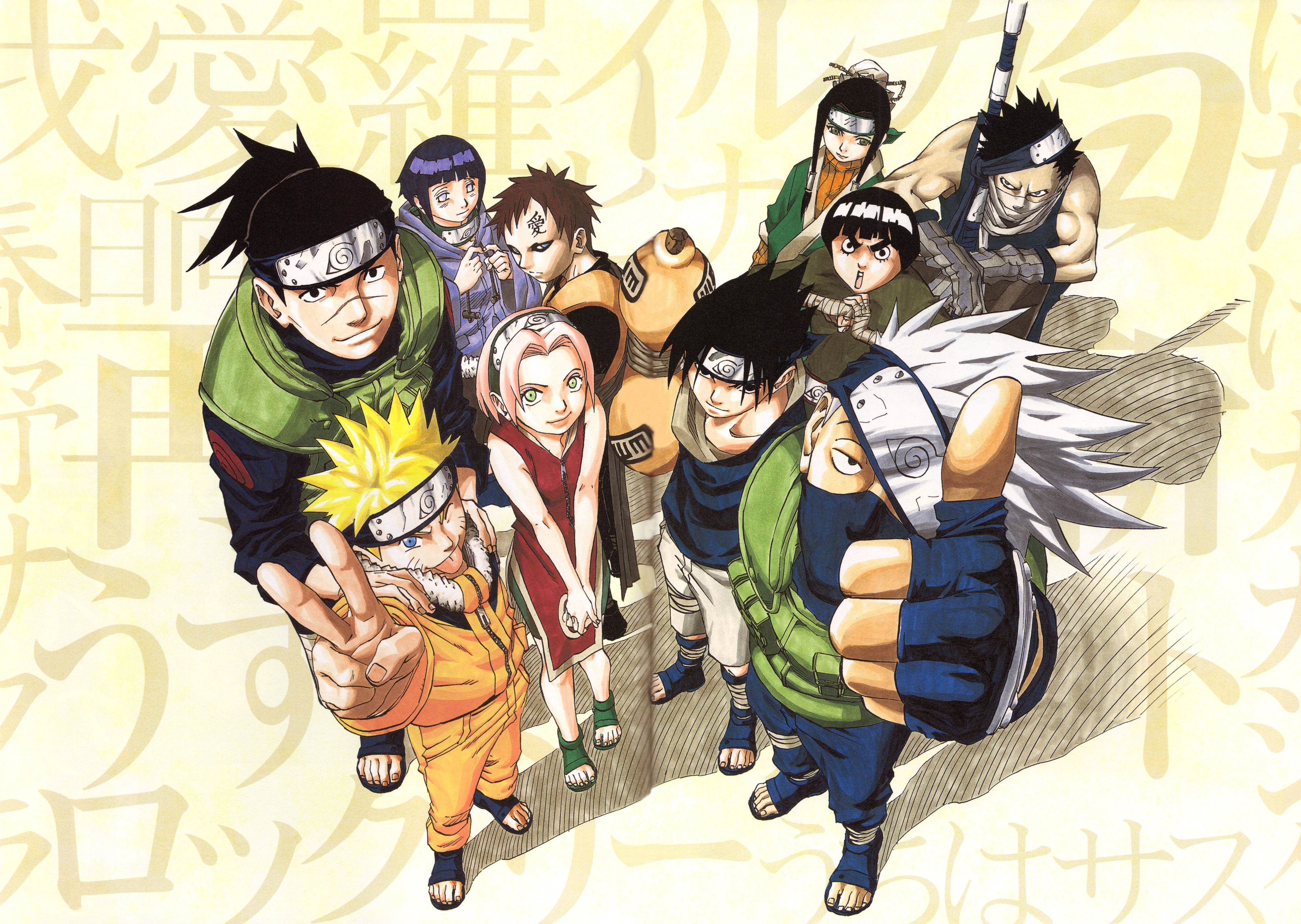 Naruto 4K Wahusika wa Ninja Picha ya Ukuta