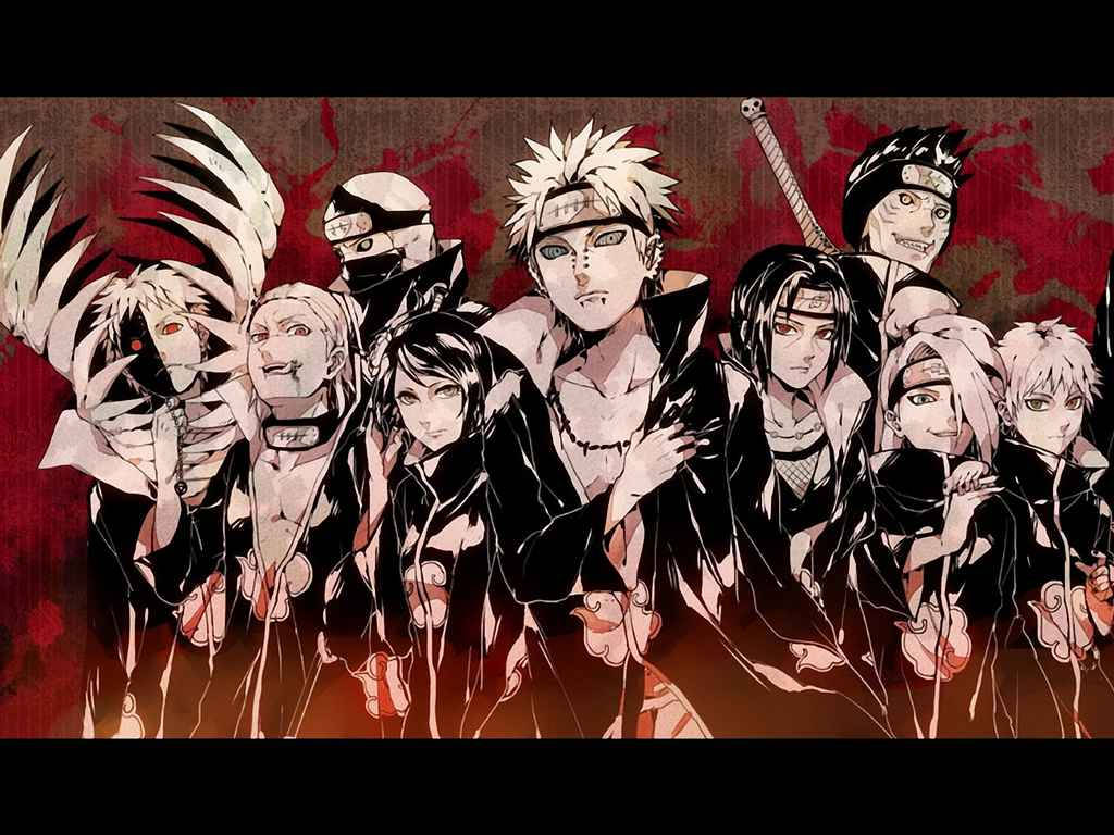 Naruto Akatsuki Baridi Picha ya Ukuta