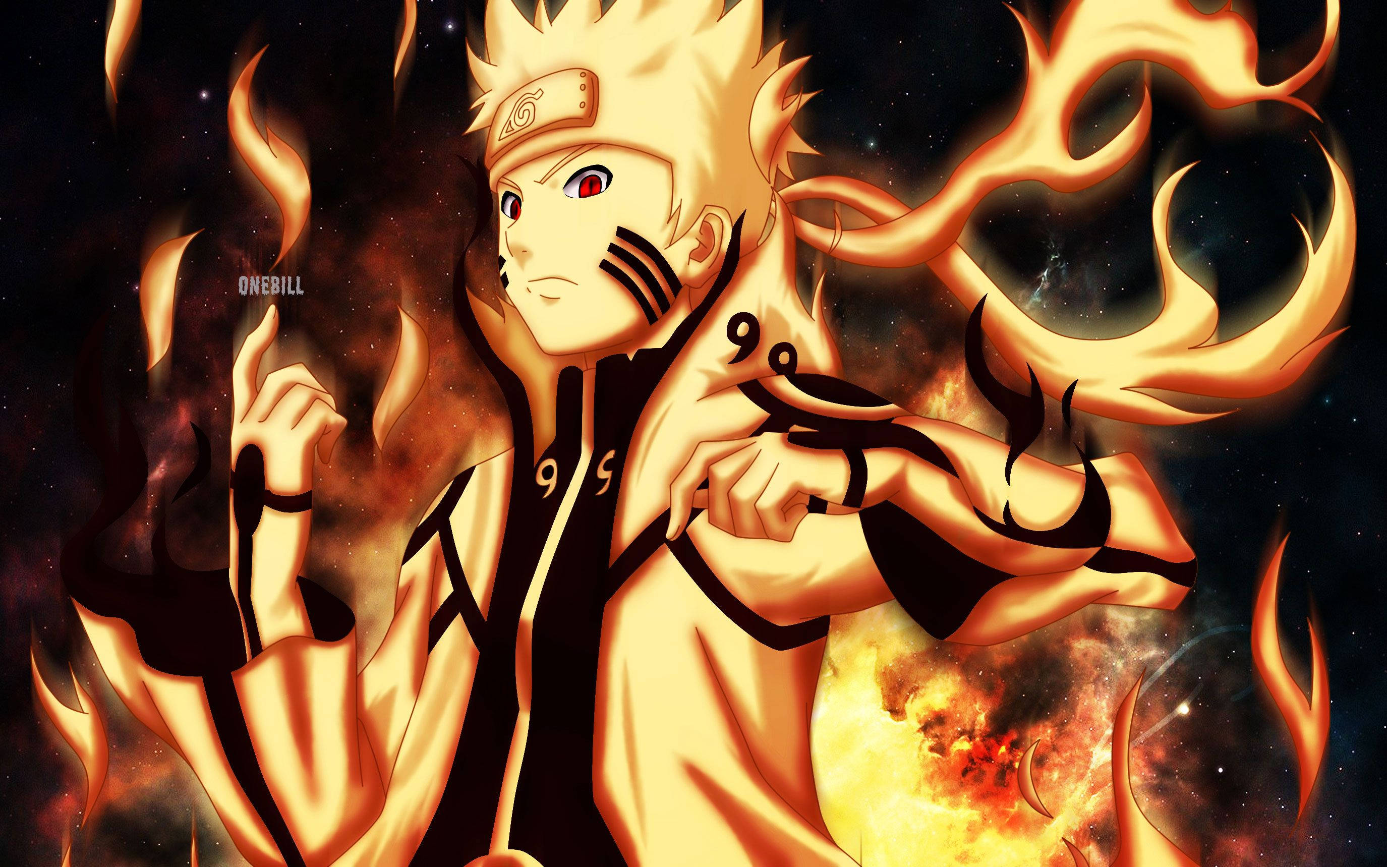 Naruto Anamfungua Mbweha Mwenye Mikia Tisa Mwenye Nguvu! Picha ya Ukuta