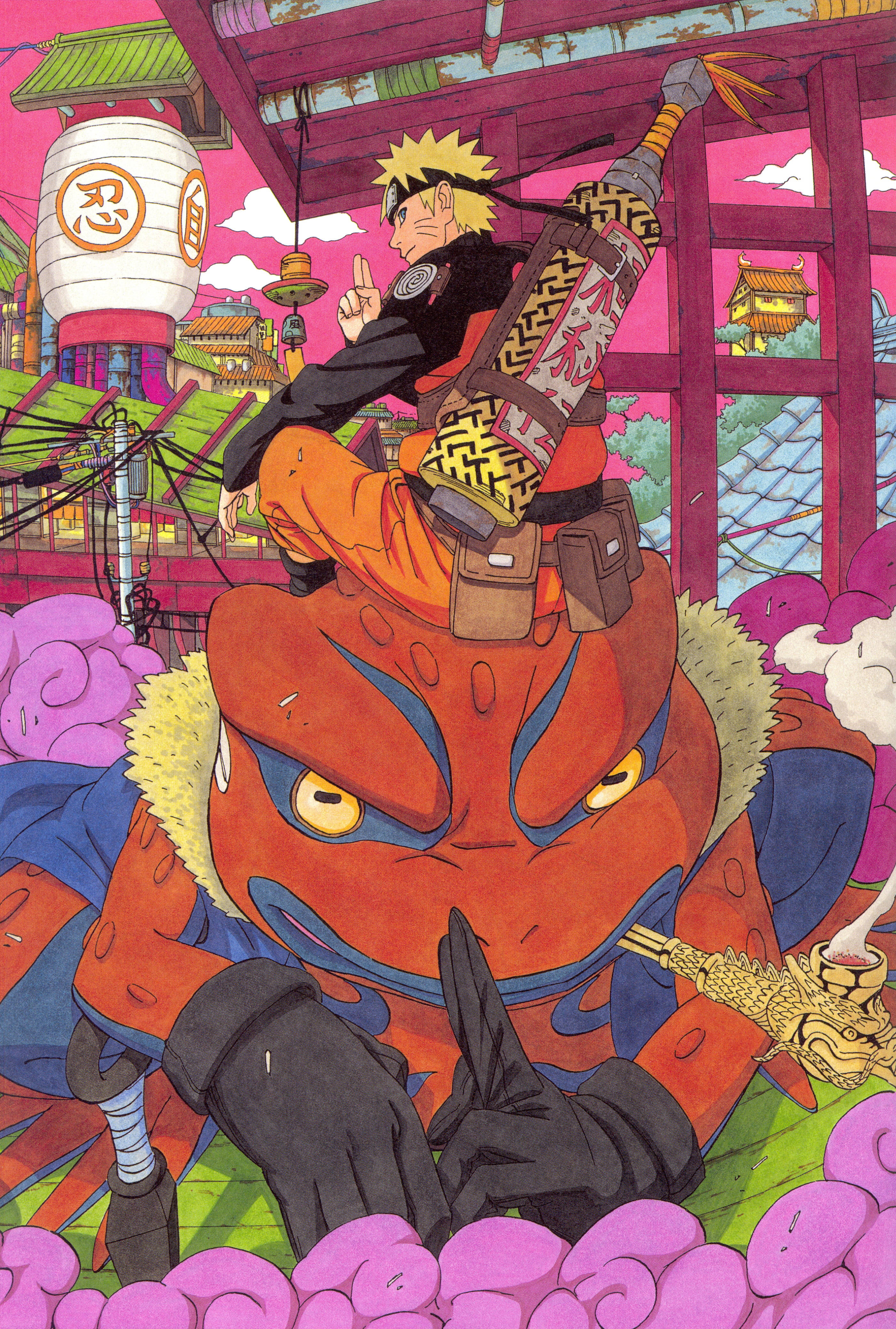 Naruto Anayehamia Chura Gamamaru Picha ya Ukuta