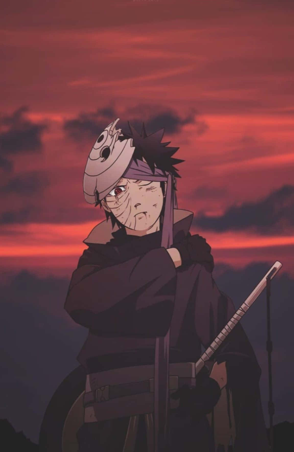 Naruto Anime Mhusika Tobi iPhone Picha ya Ukuta