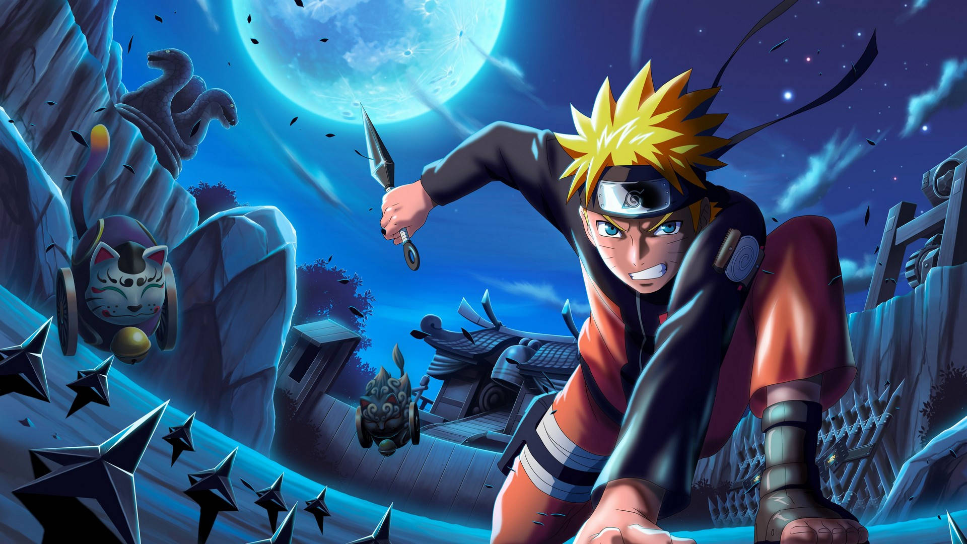 Naruto Bango la Shuriken Picha ya Ukuta