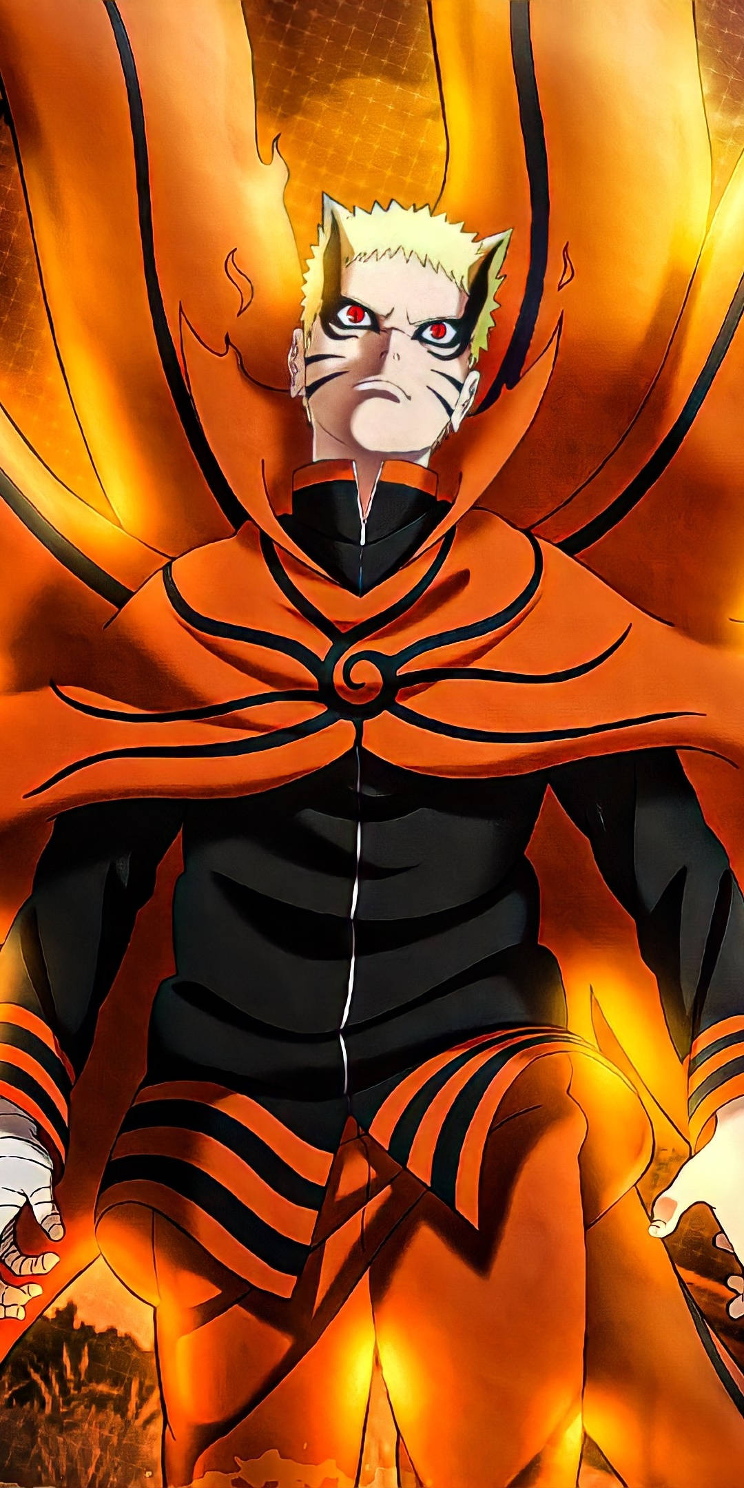 Naruto Baryon Mode Uso Mkali Picha ya Ukuta