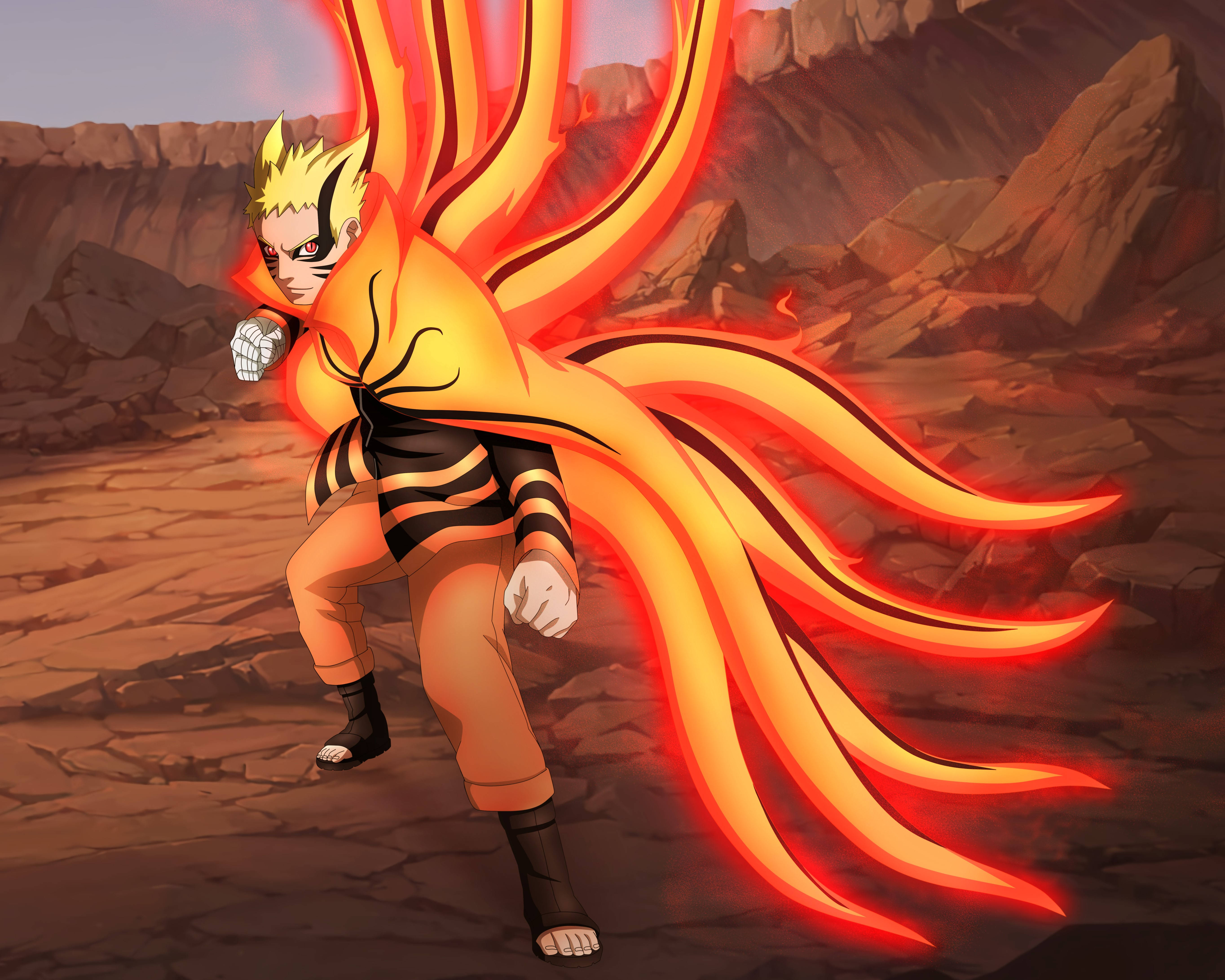 Naruto Baryon Mode Uwanja wa Pambano Picha ya Ukuta