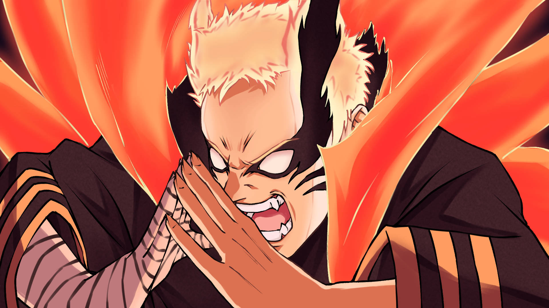 Naruto Baryon Mode Wakati wa Kukaribisha Picha ya Ukuta