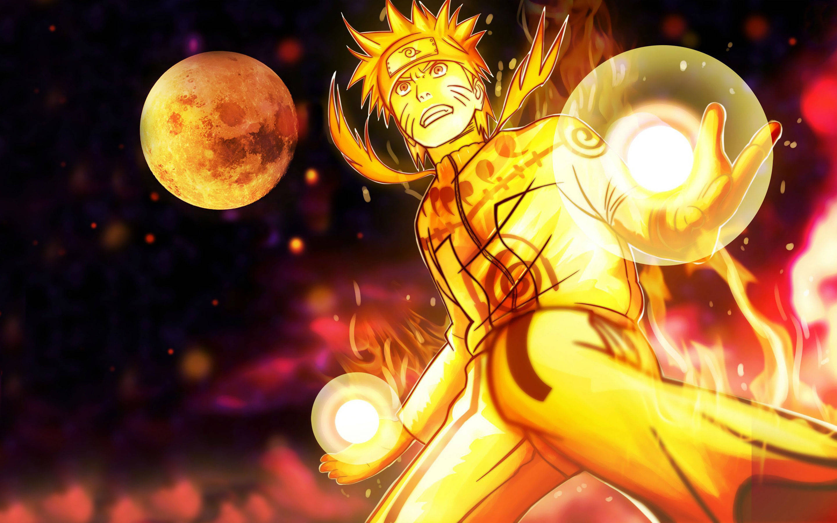 Naruto Hali ya Chakra iPad Picha ya Ukuta