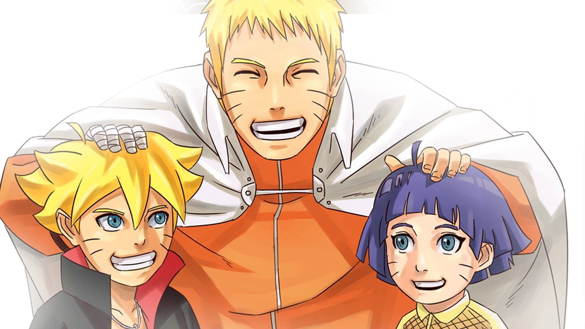 Naruto Live Boruto na Himawari Picha ya Ukuta