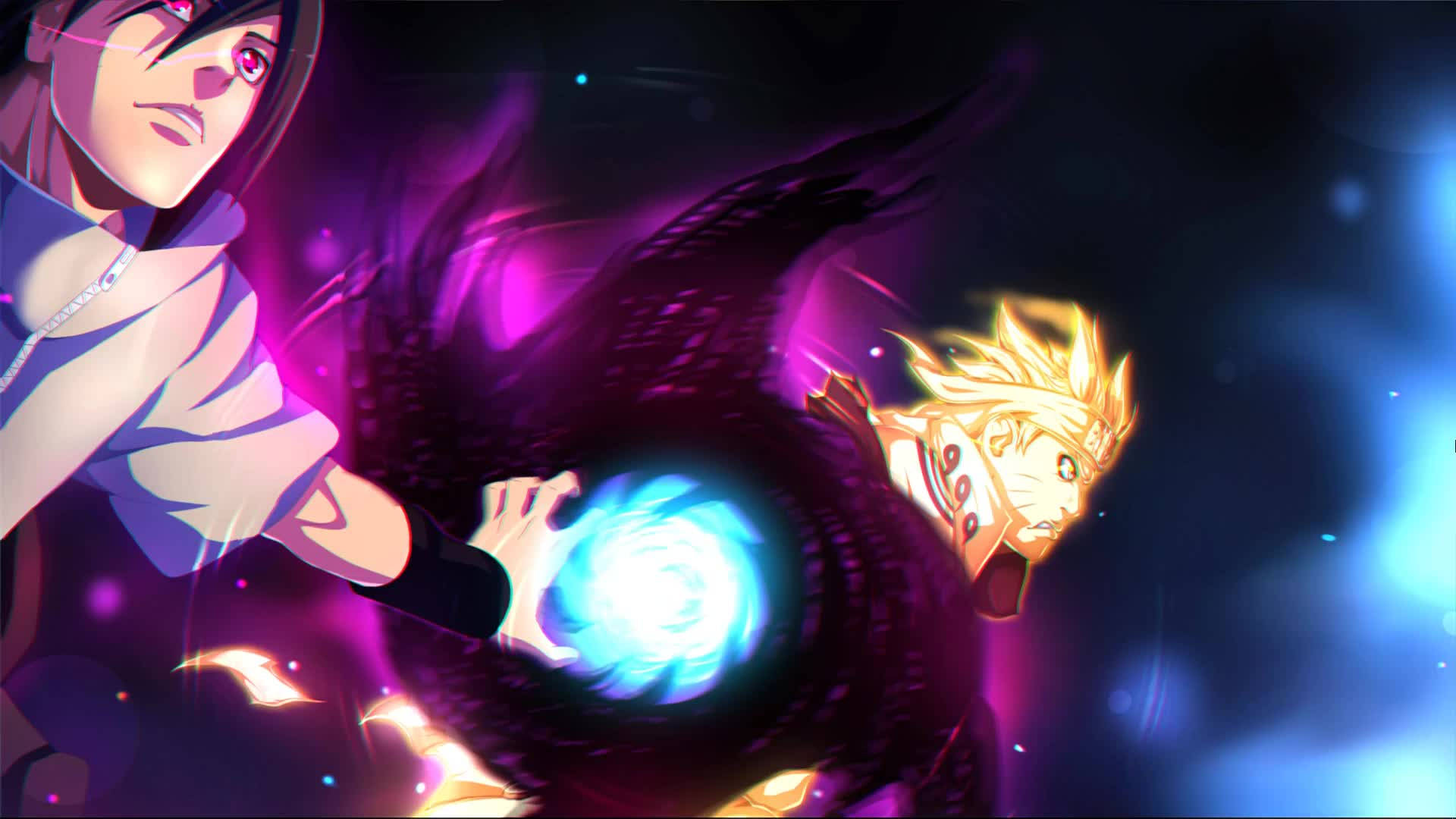 Naruto Live Sasuke Akichaji Chakra Picha ya Ukuta