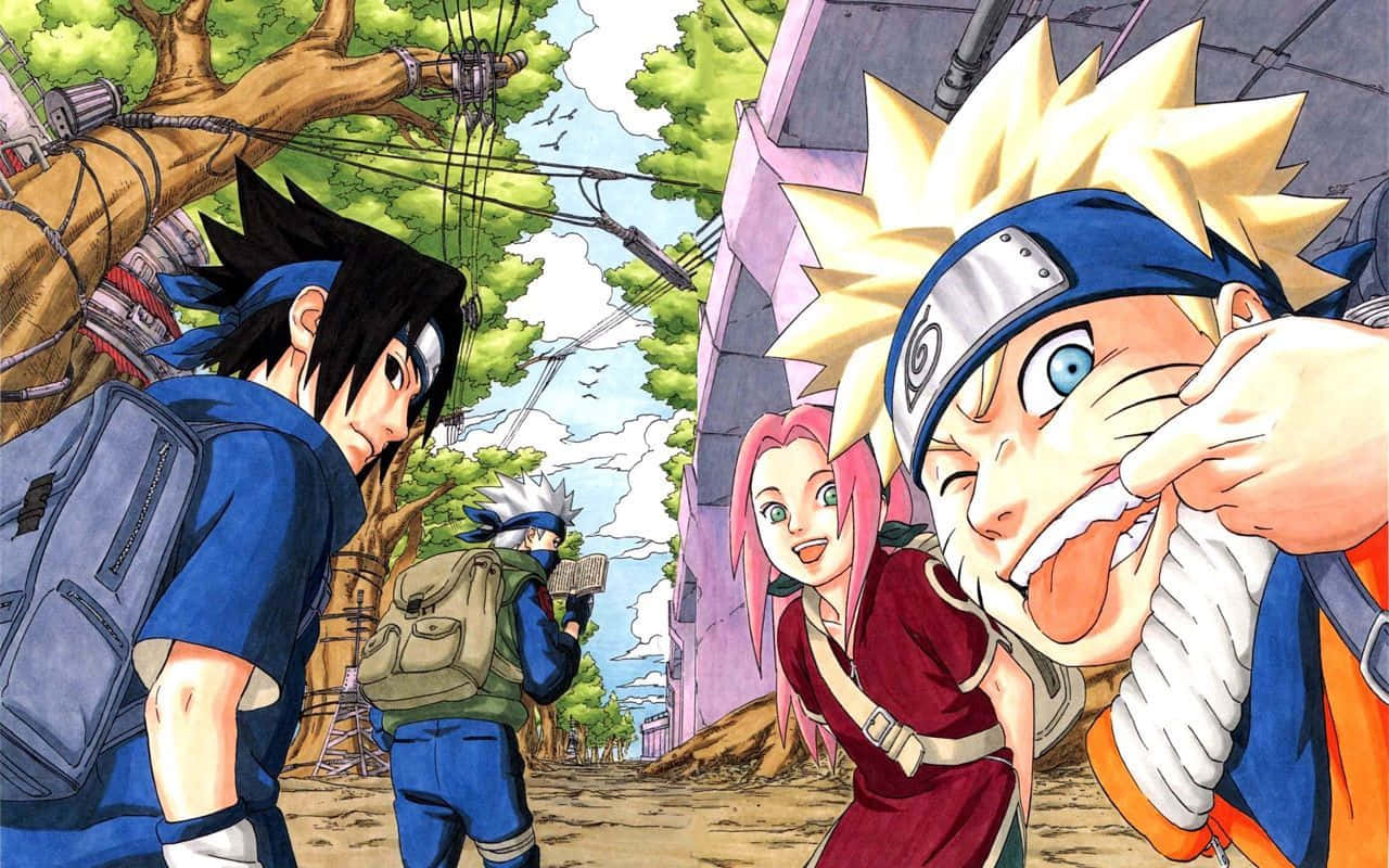 Naruto Manga Anime Timu 7 Konoha Picha ya Ukuta