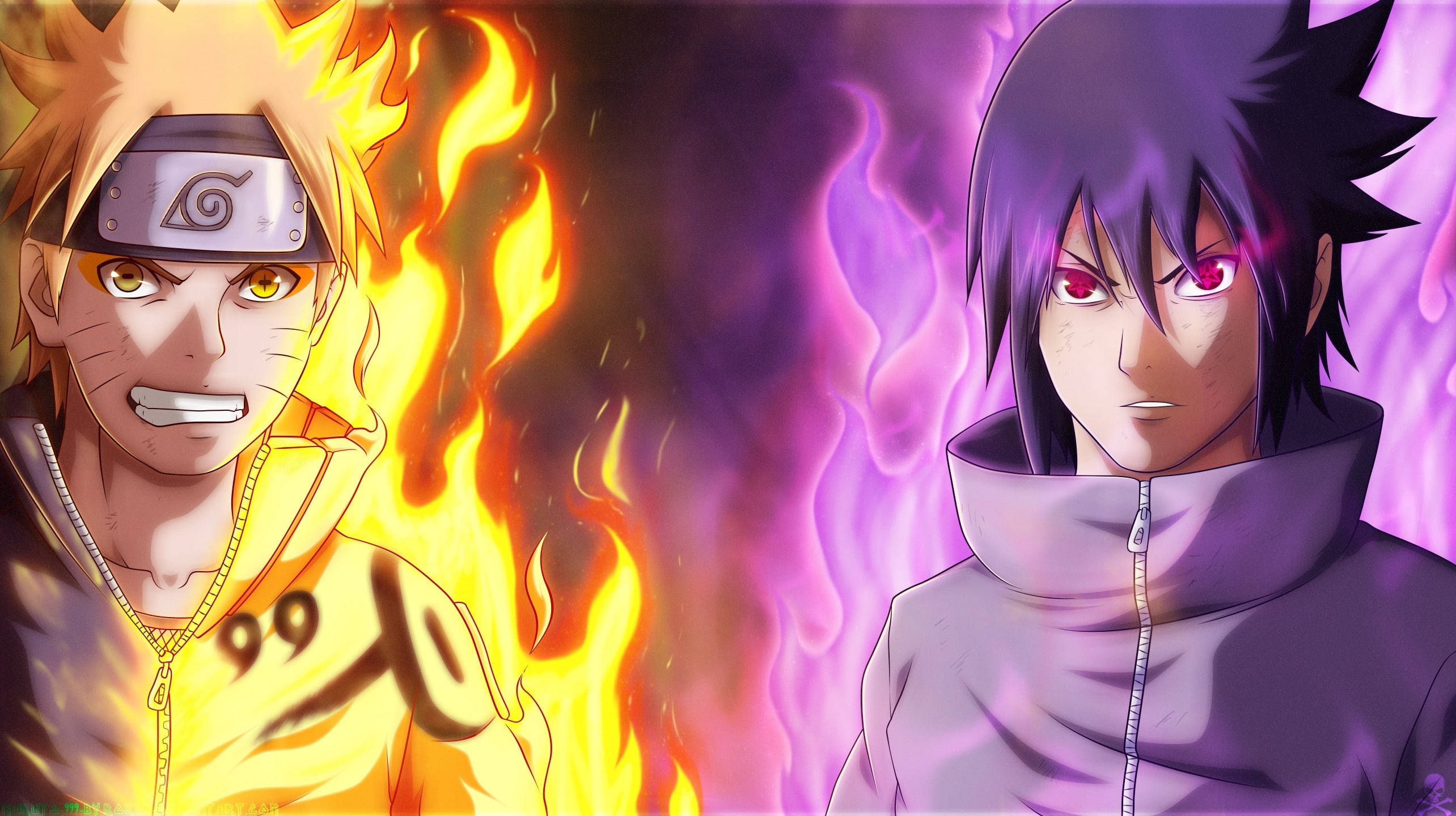 Naruto Moja Sasuke Chakra Picha ya Ukuta
