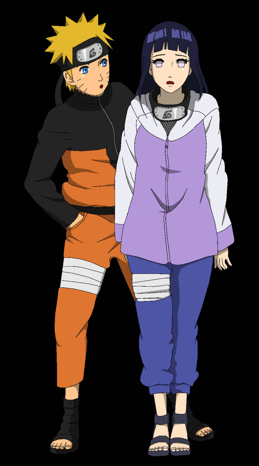 Naruto na Hinata Kidogo Picha ya Ukuta