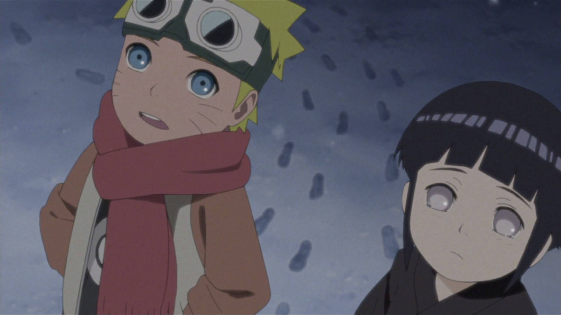Naruto na Hinata Wakiwa Watoto Picha ya Ukuta