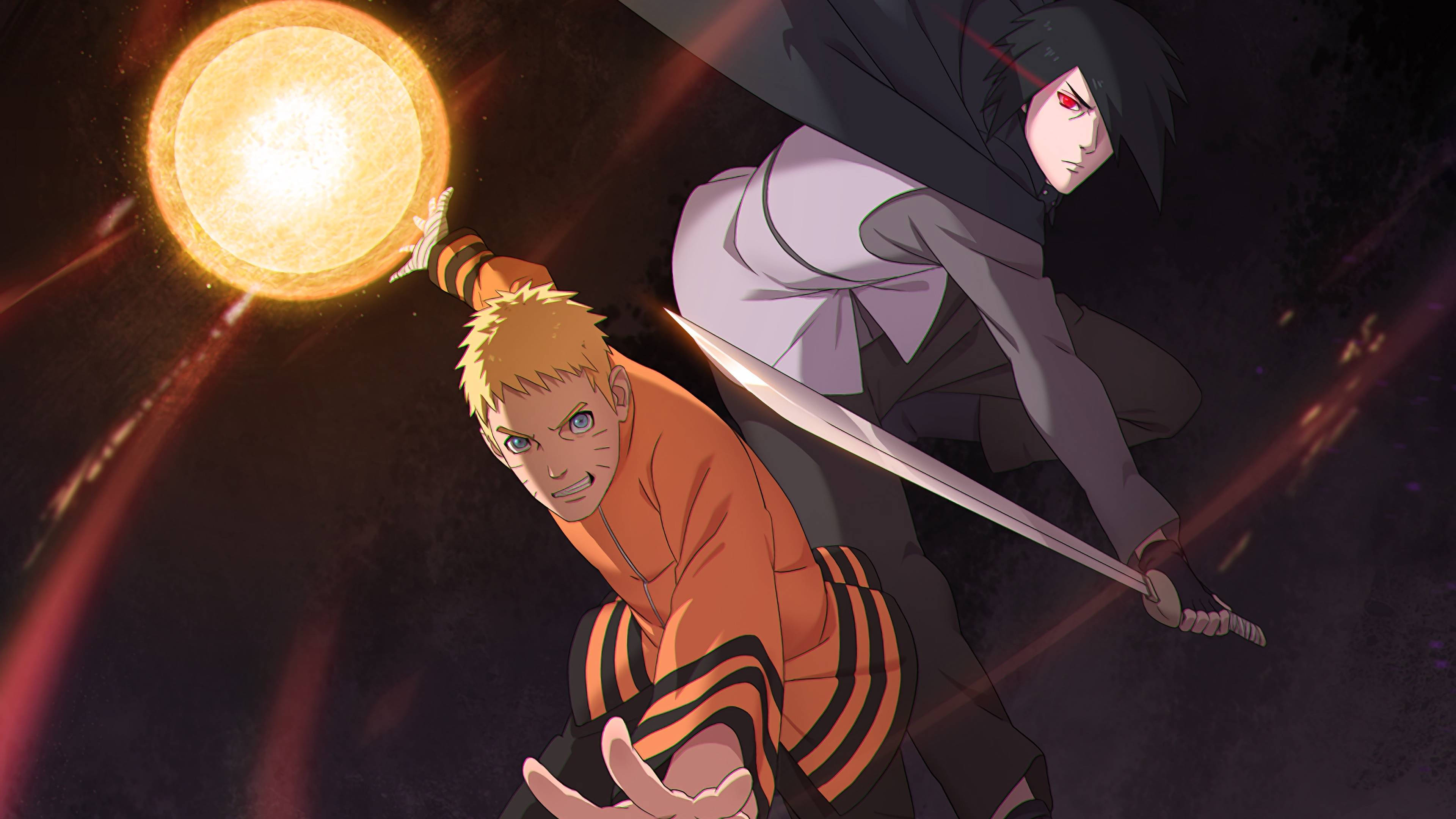 Naruto na Sasuke Toleo la Watu Wazima Picha ya Ukuta