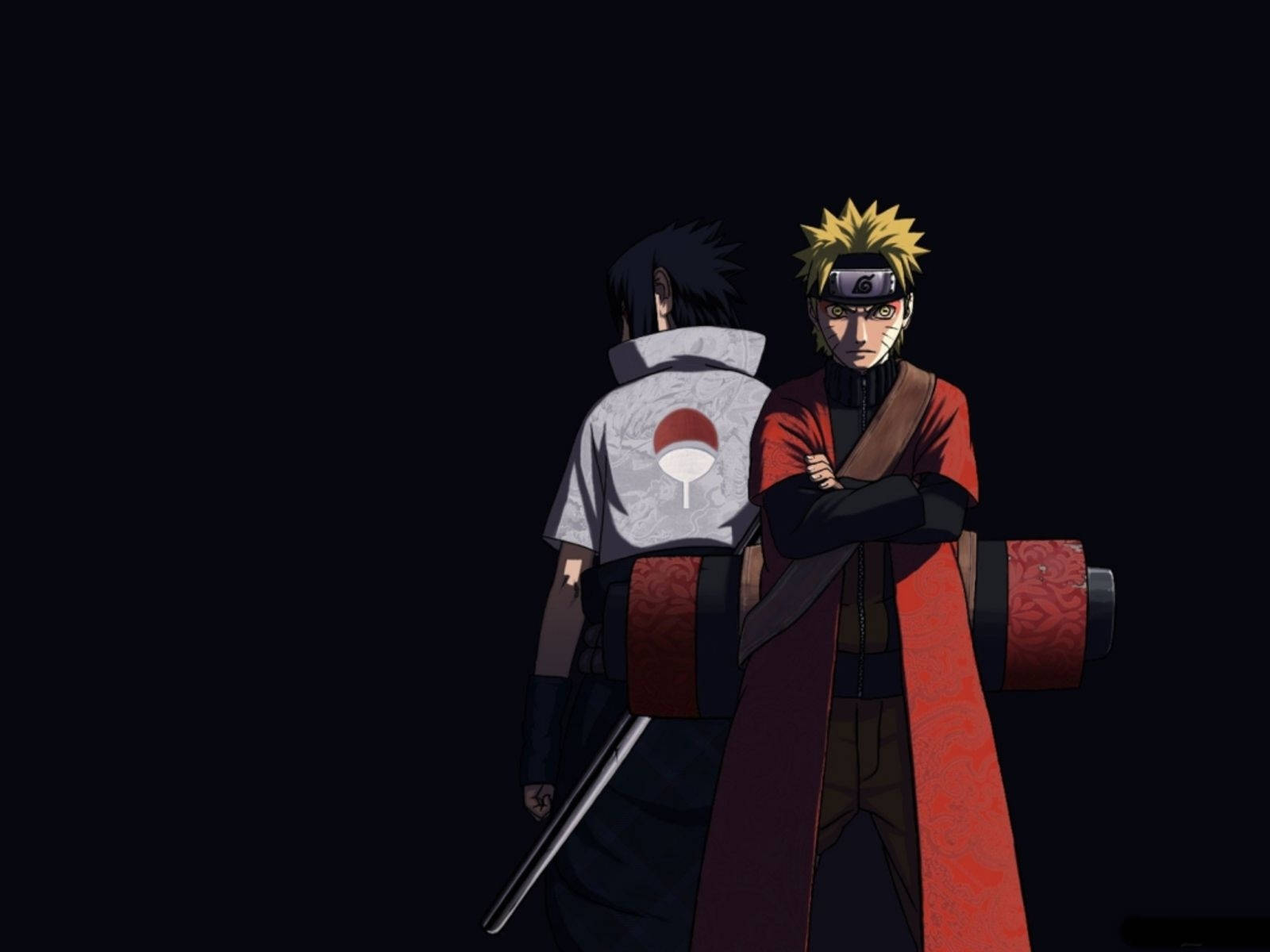 Naruto na Sasuke Uchiha Wazuri Picha ya Ukuta