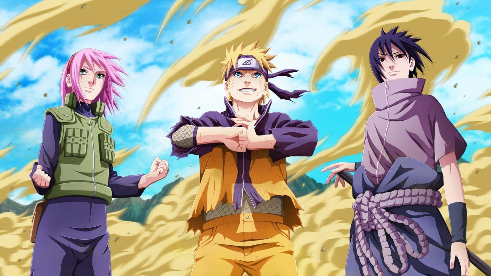 Naruto na Sasuke - Ushindani Mkuu Picha ya Ukuta