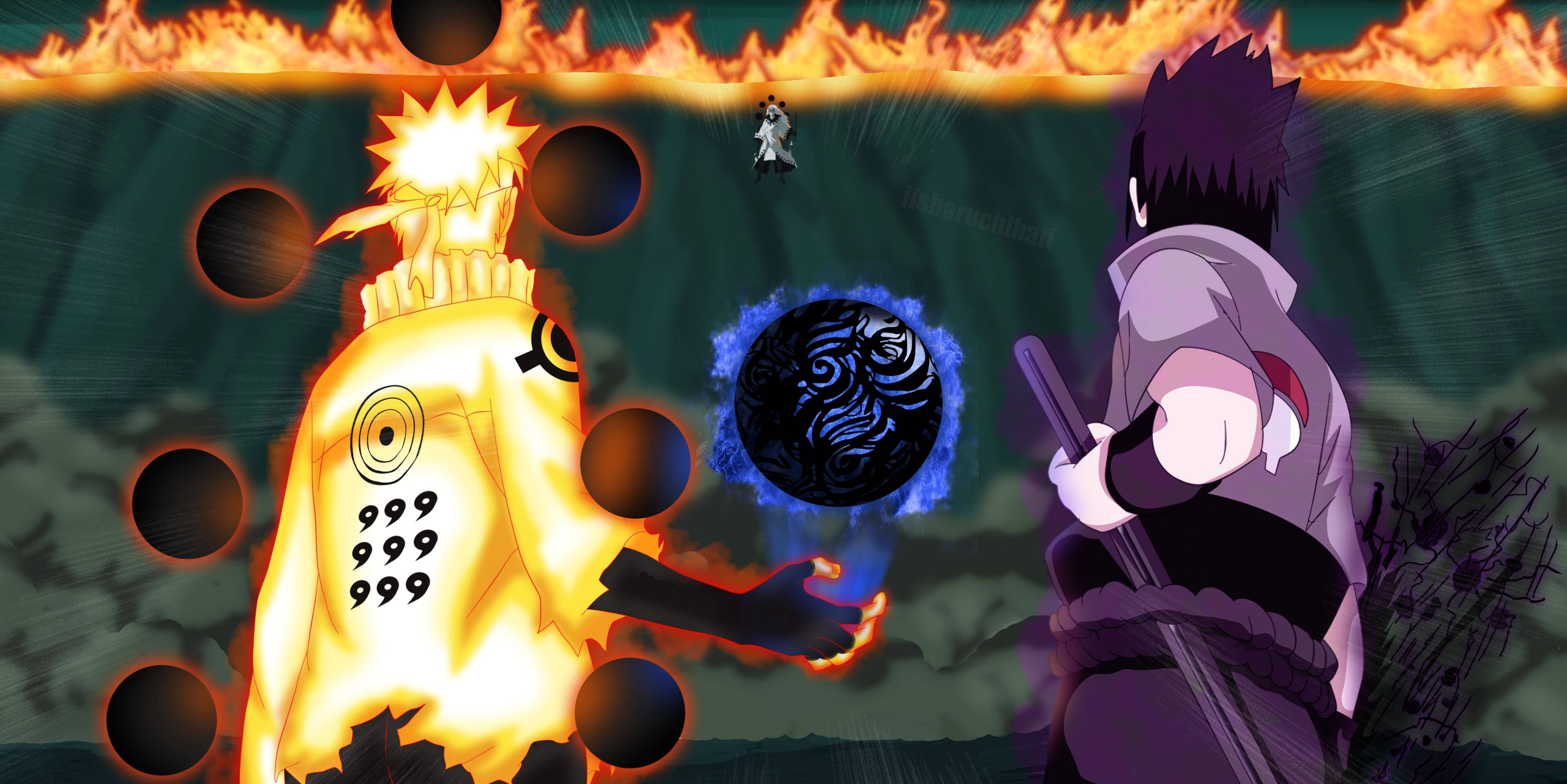 Naruto na Sasuke, wameungana tena! Picha ya Ukuta