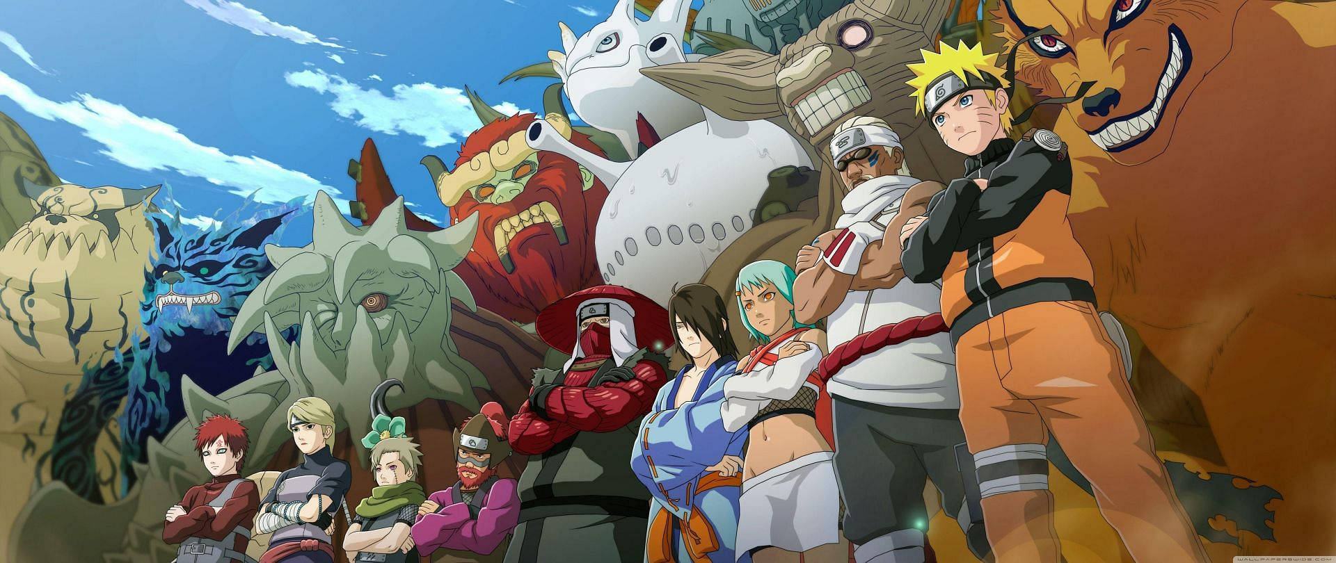 Naruto na Wanao na Sura Zao la Mwisho Picha ya Ukuta