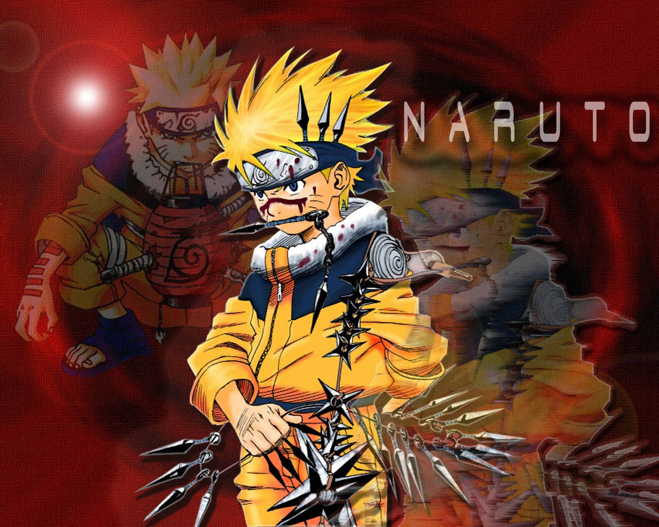 Naruto Nyekundu Mrembo Picha ya Ukuta
