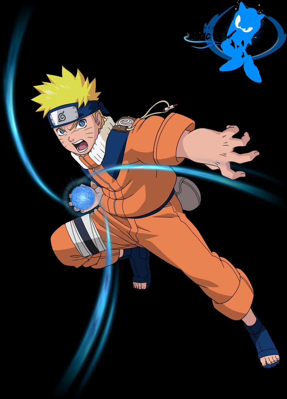 Naruto Rasengan Kukaza Nguvu Picha ya Ukuta
