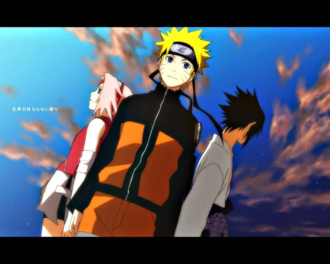 Naruto Timu Hai 7 Mandhari ya Anga Picha ya Ukuta