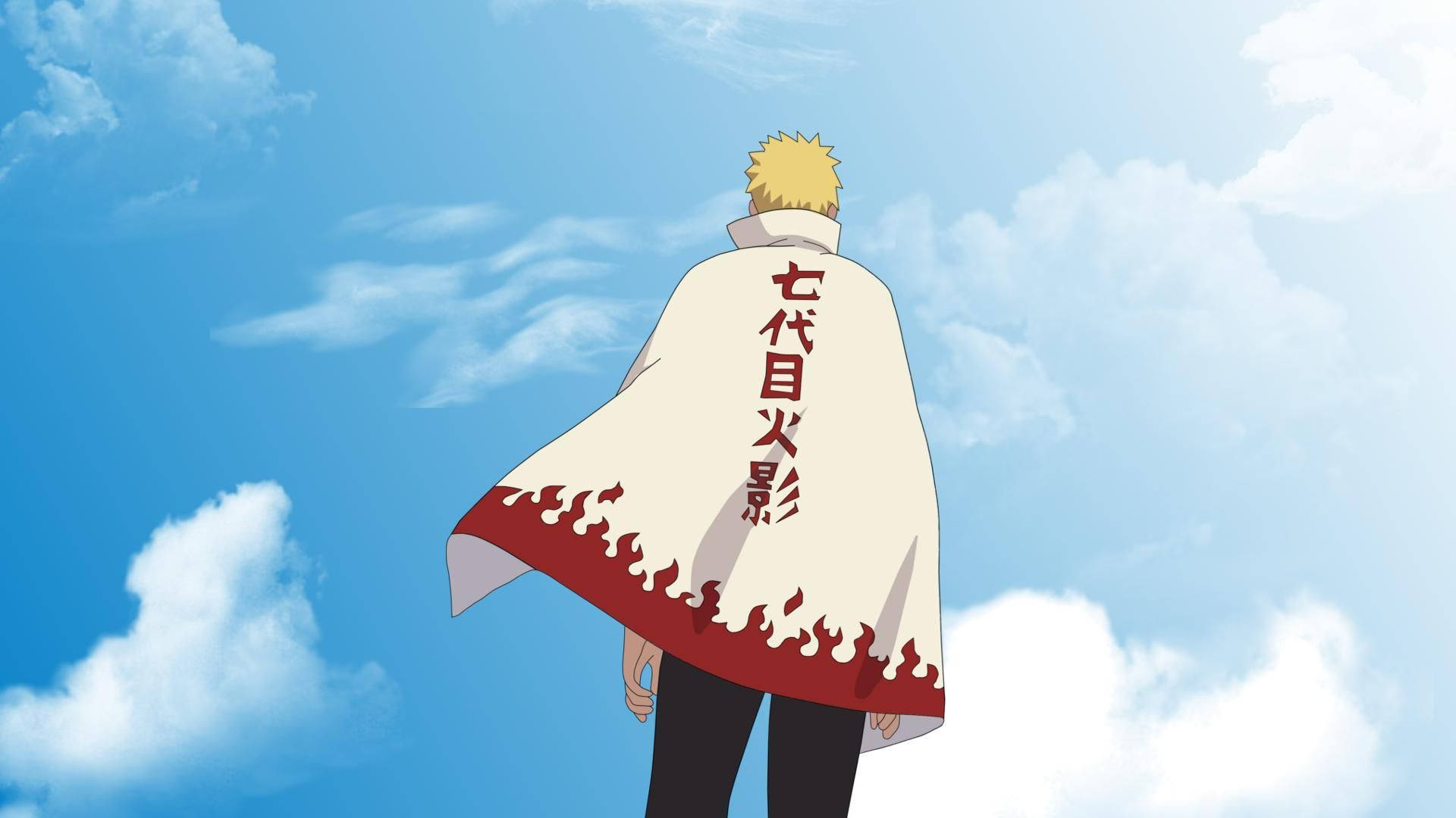 Naruto Uzumaki katika Mavazi ya Hokage Picha ya Ukuta