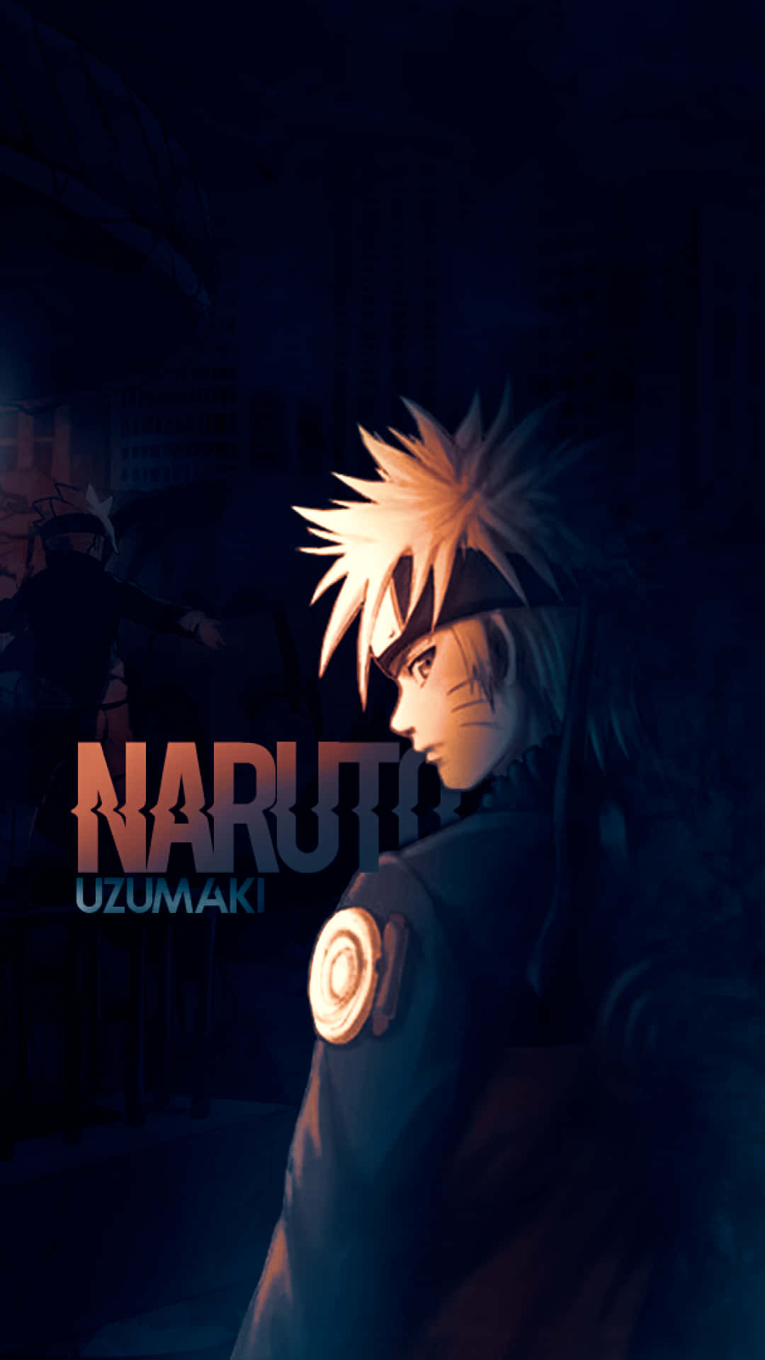 Naruto Uzumaki Mashuhuri Akiweka Nguvu Zake Wazi Picha ya Ukuta
