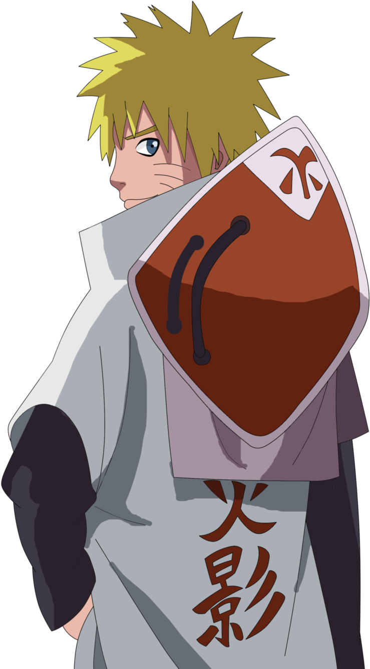 Naruto Uzumaki Vazi la Hokage Picha ya Ukuta