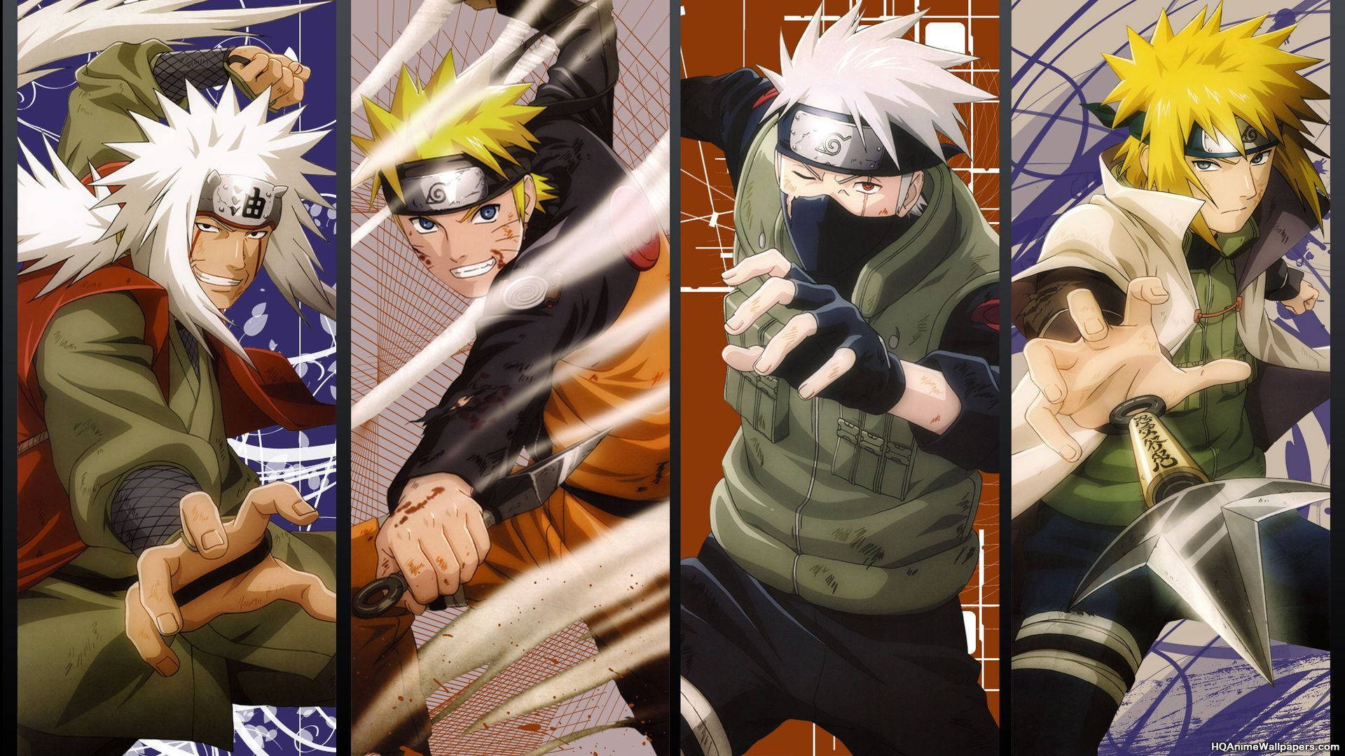 Naruto Wahusika Mashujaa Wenye Nguvu Picha ya Ukuta