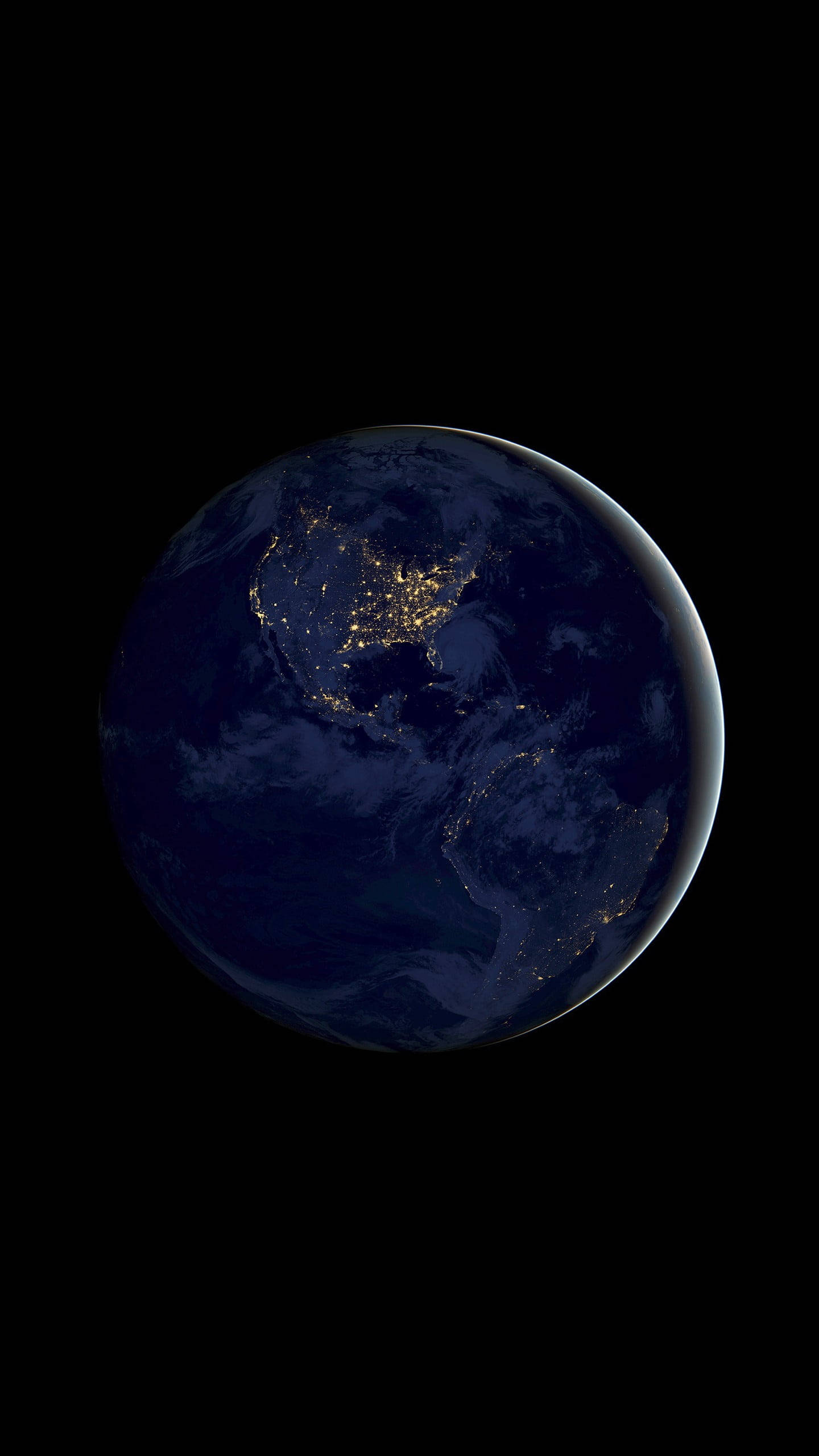 NASA iPhone Usiku Dunia Picha ya Ukuta