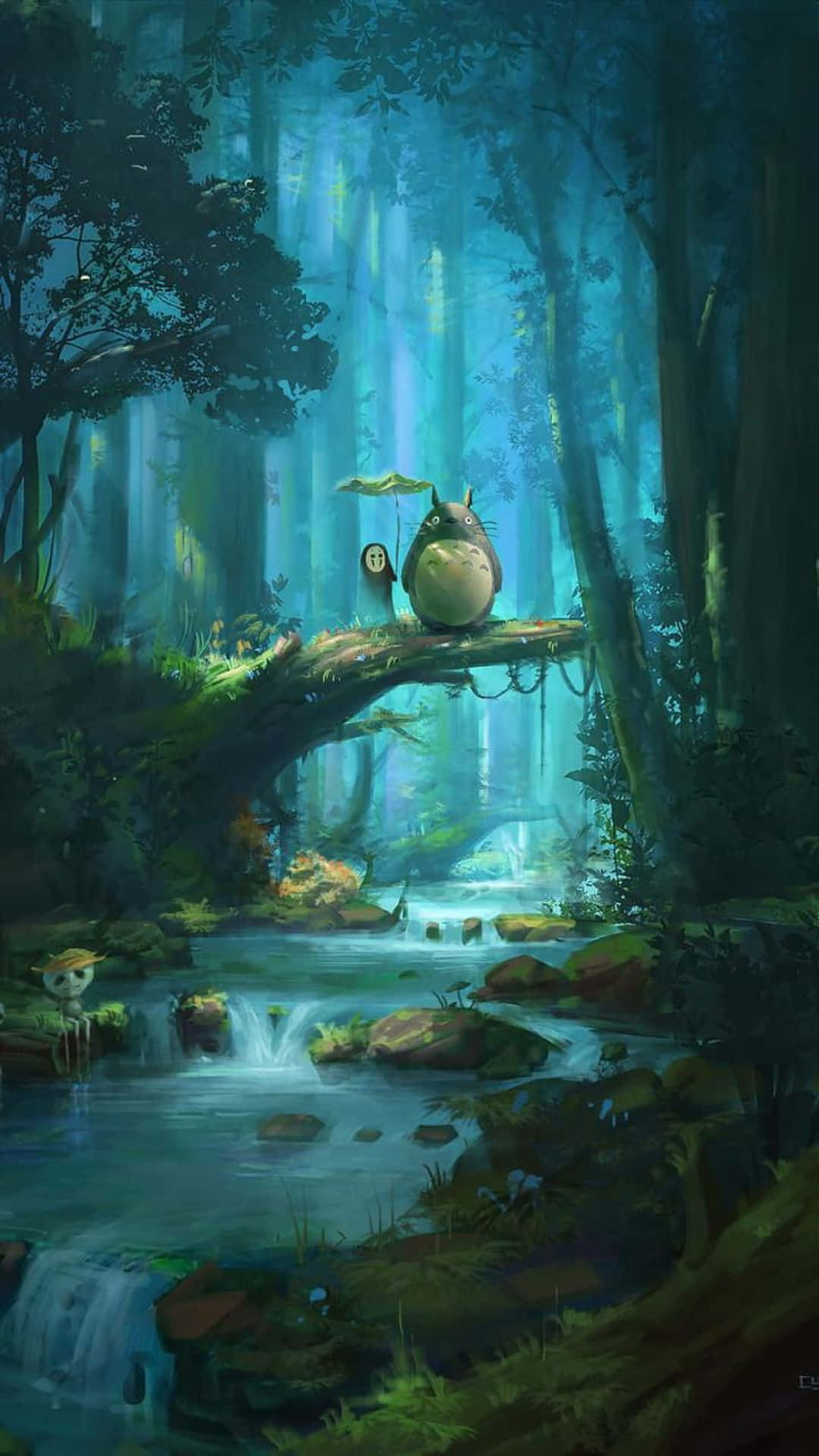 Nasa uchawi wa Studio Ghibli kwa kifaa hiki cha iPhone. Picha ya Ukuta
