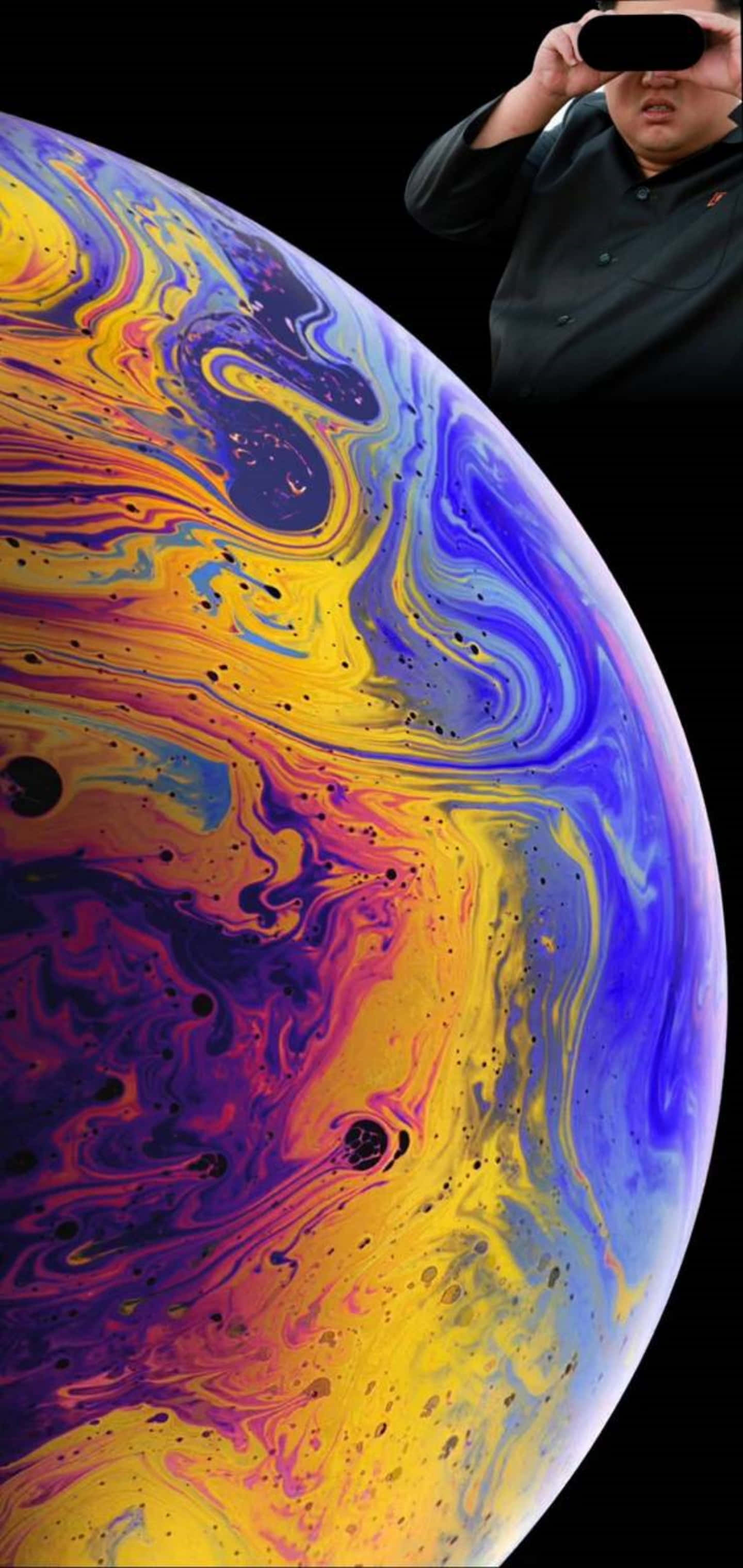 Nasa Ulimwengu Kwa Uangavu wa Kuvutia na Galaxy S10 Plus Picha ya Ukuta