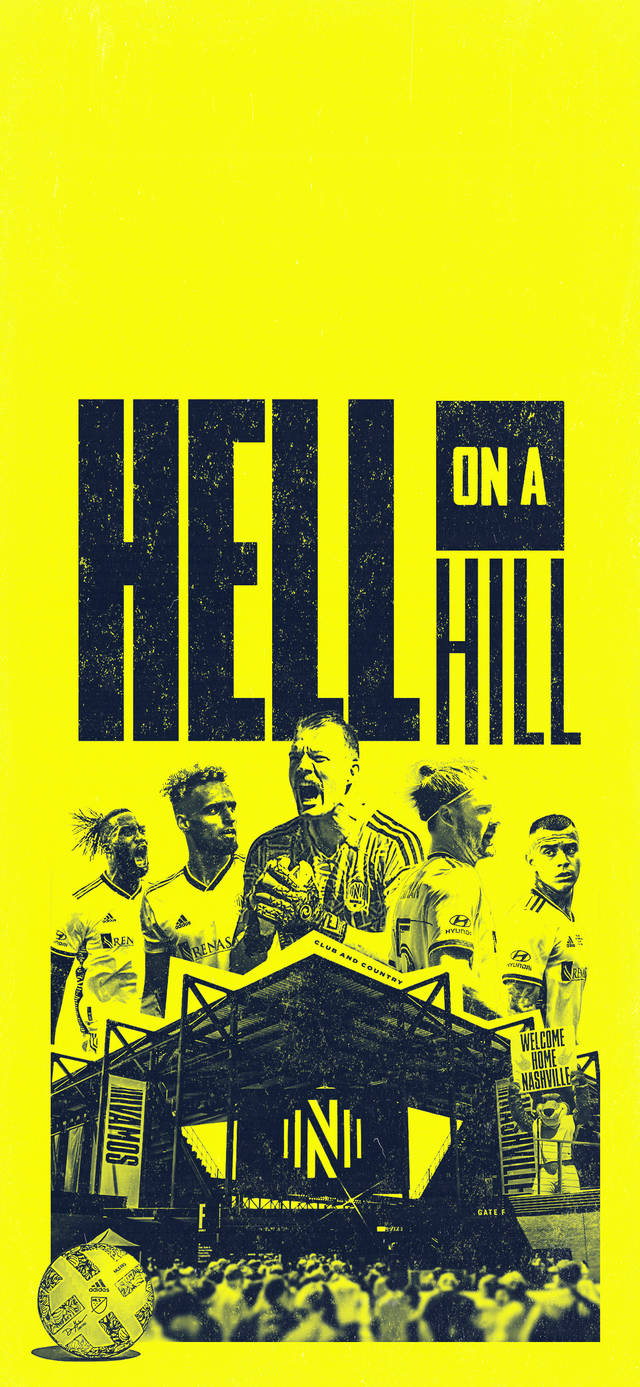 Nashville SC Kuzimu Juu ya Kilima Picha ya Ukuta