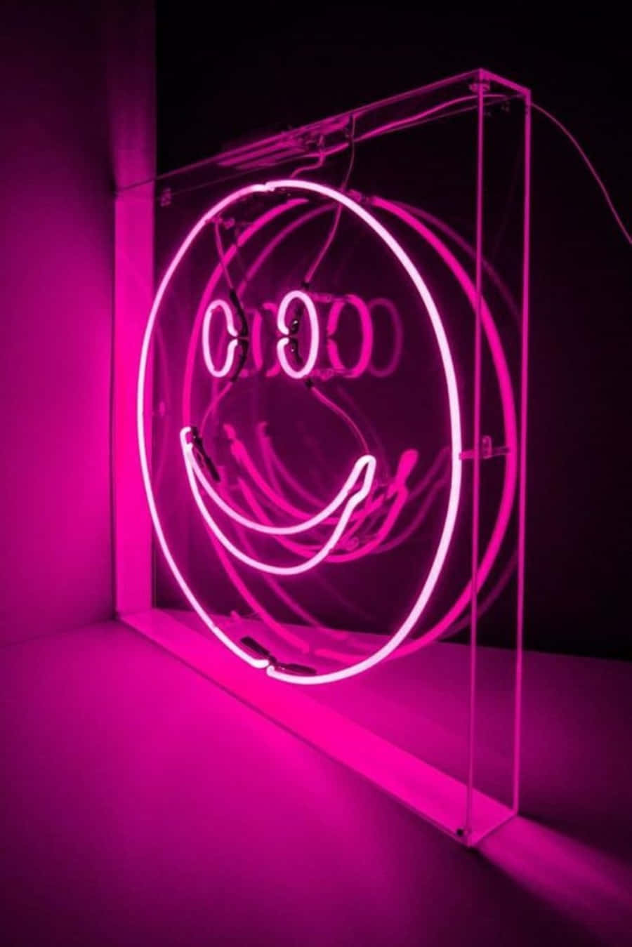 Nawaka kwa urembo huu wa pinki wa neon! Picha ya Ukuta