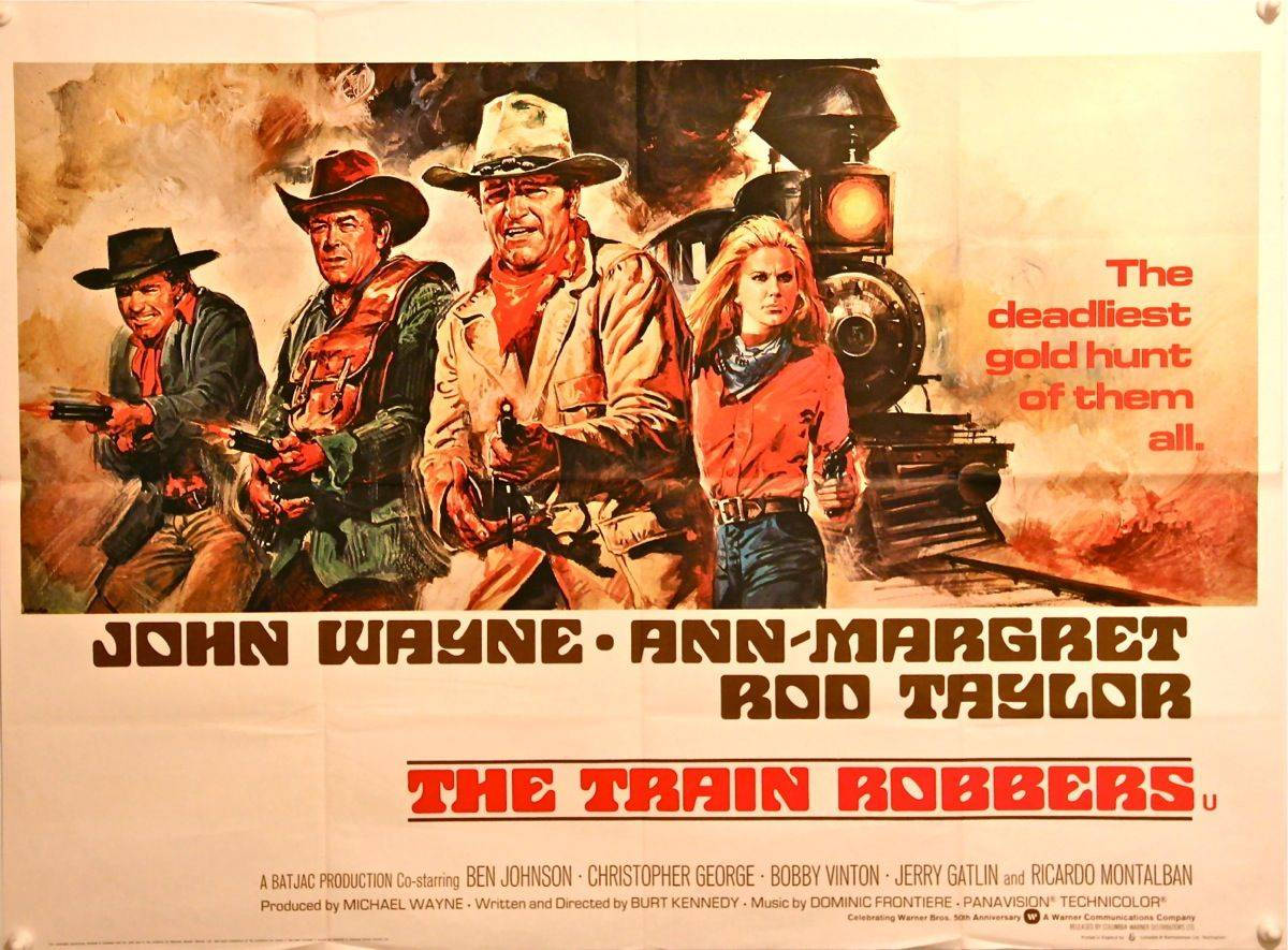 Nchi ya Magharibi The Train Robbers Picha ya Ukuta