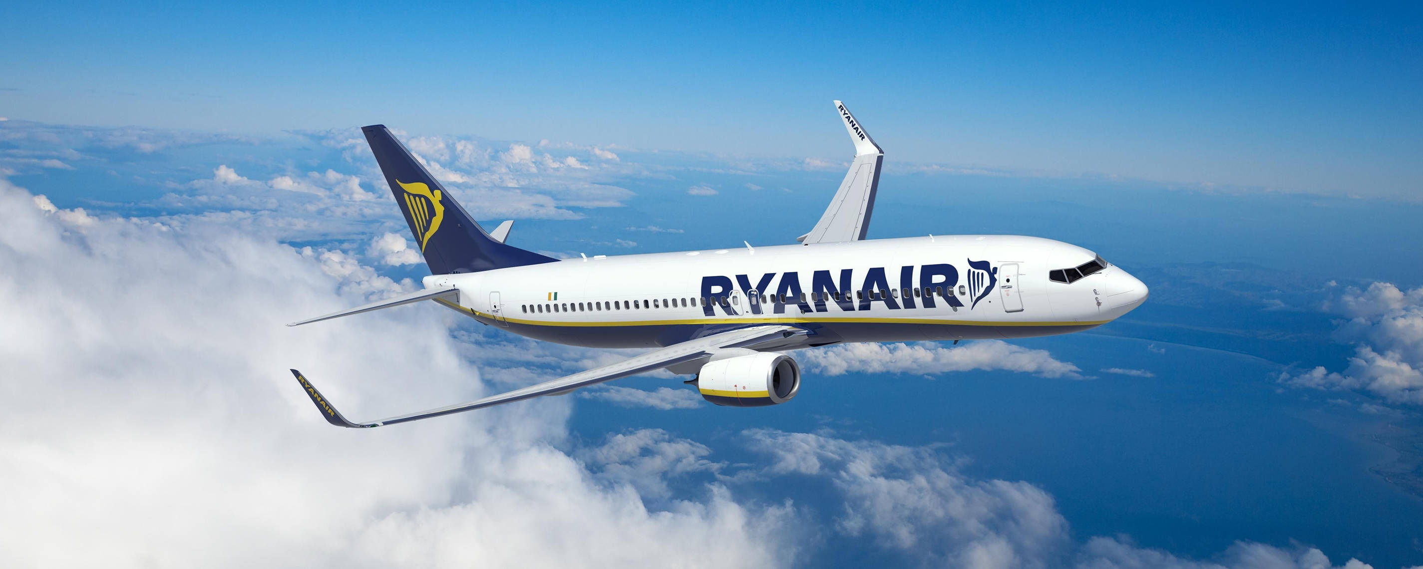 Ndege ya Ryanair Angani Picha ya Ukuta